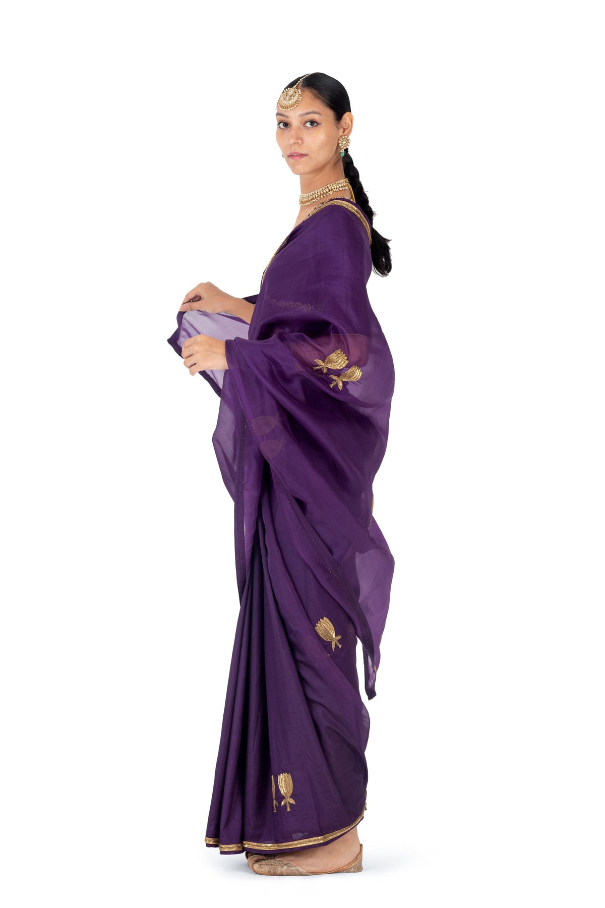 Bondir Deep Purple Sari