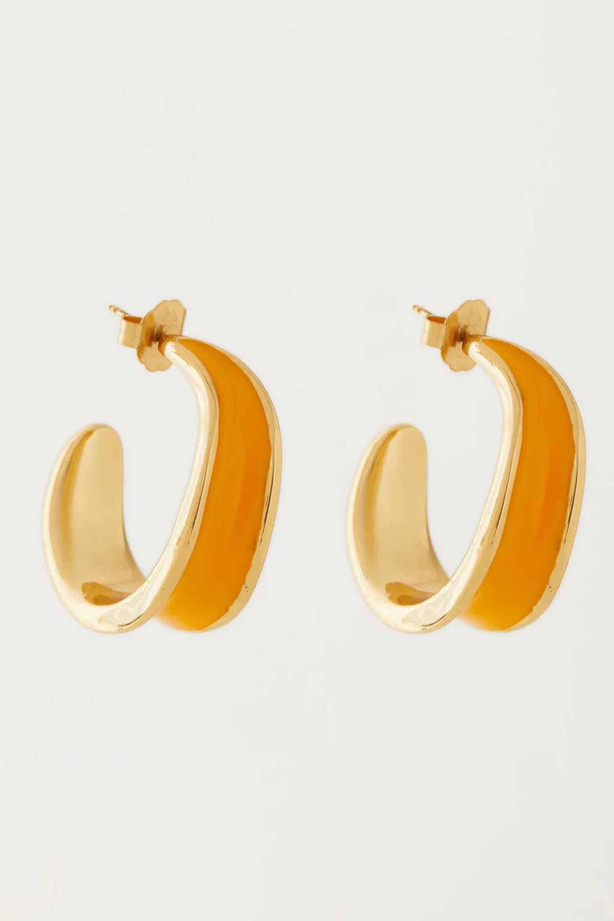 Kandy Hoops Yellow Earrings