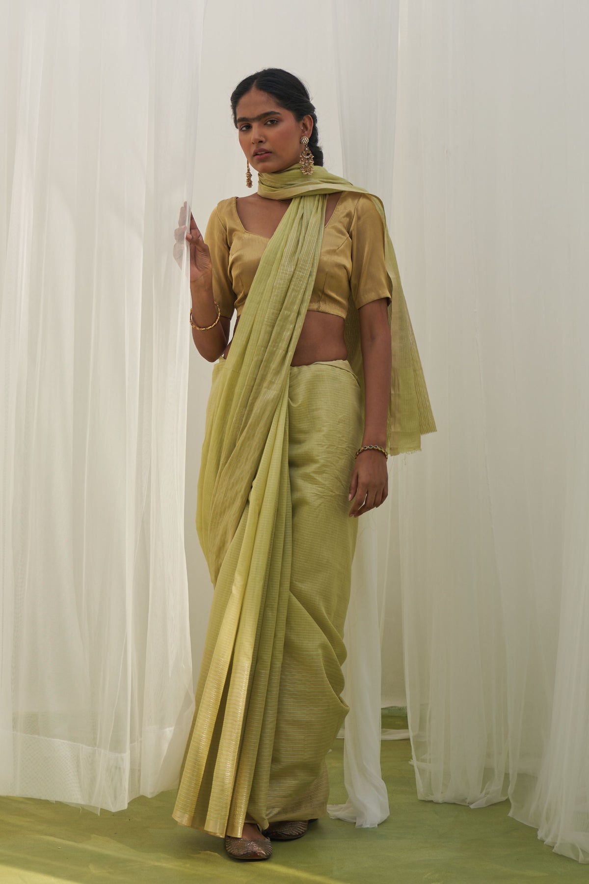 Nirvi Mint Saree