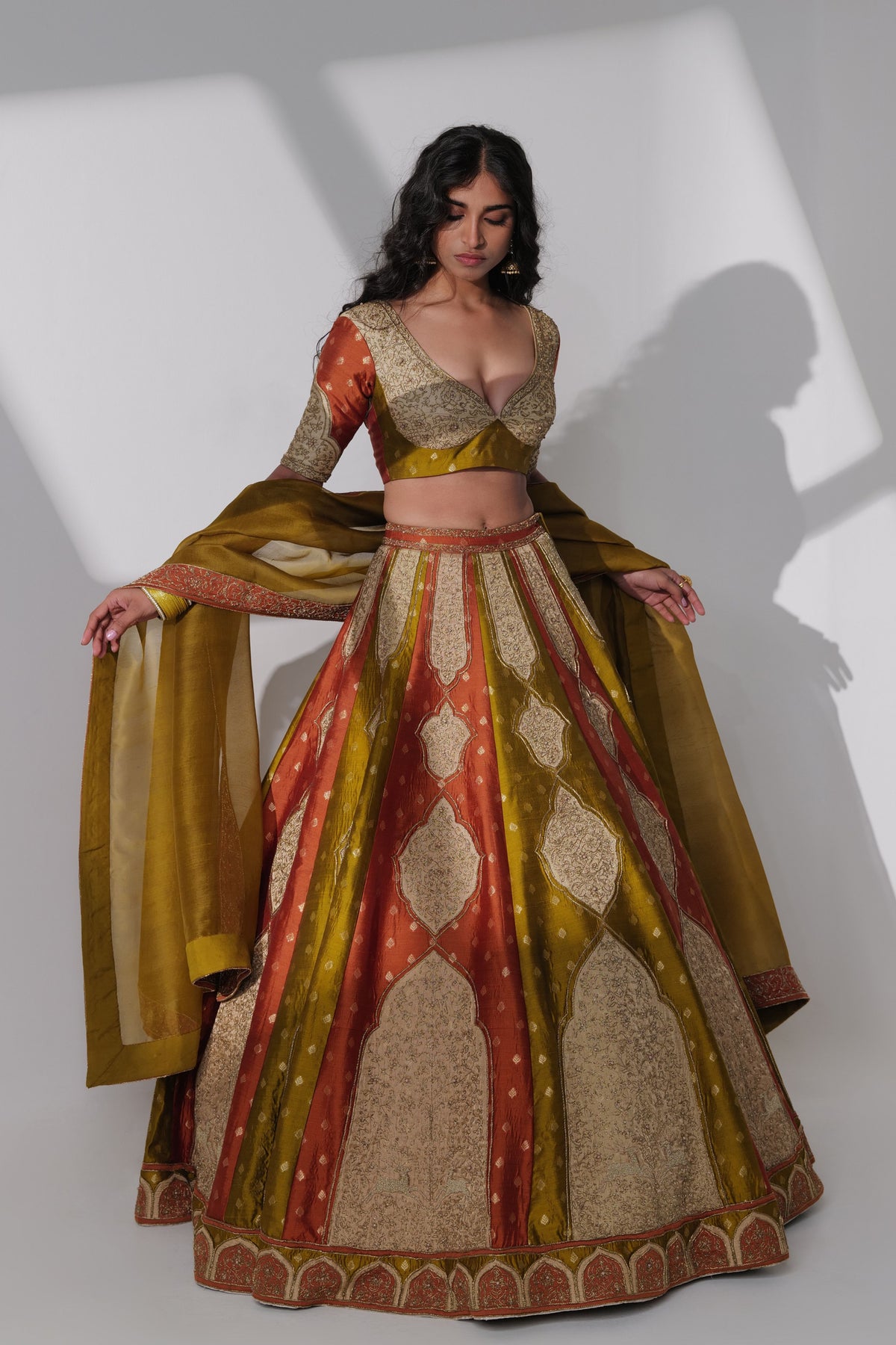 Multicolor Lehenga Set