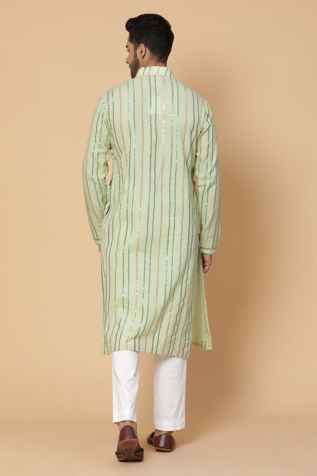 Sea green kurta set