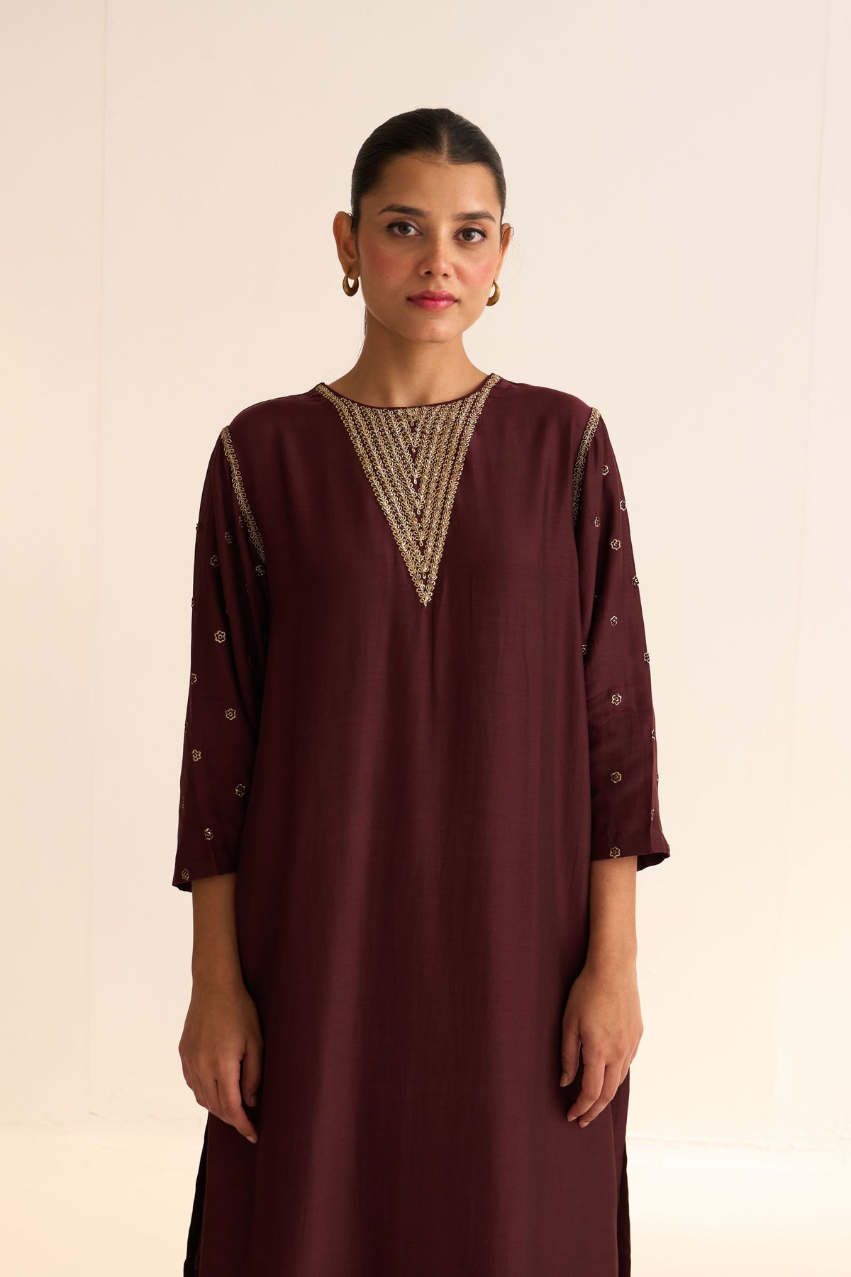 Kavish Deep Wine Kurta