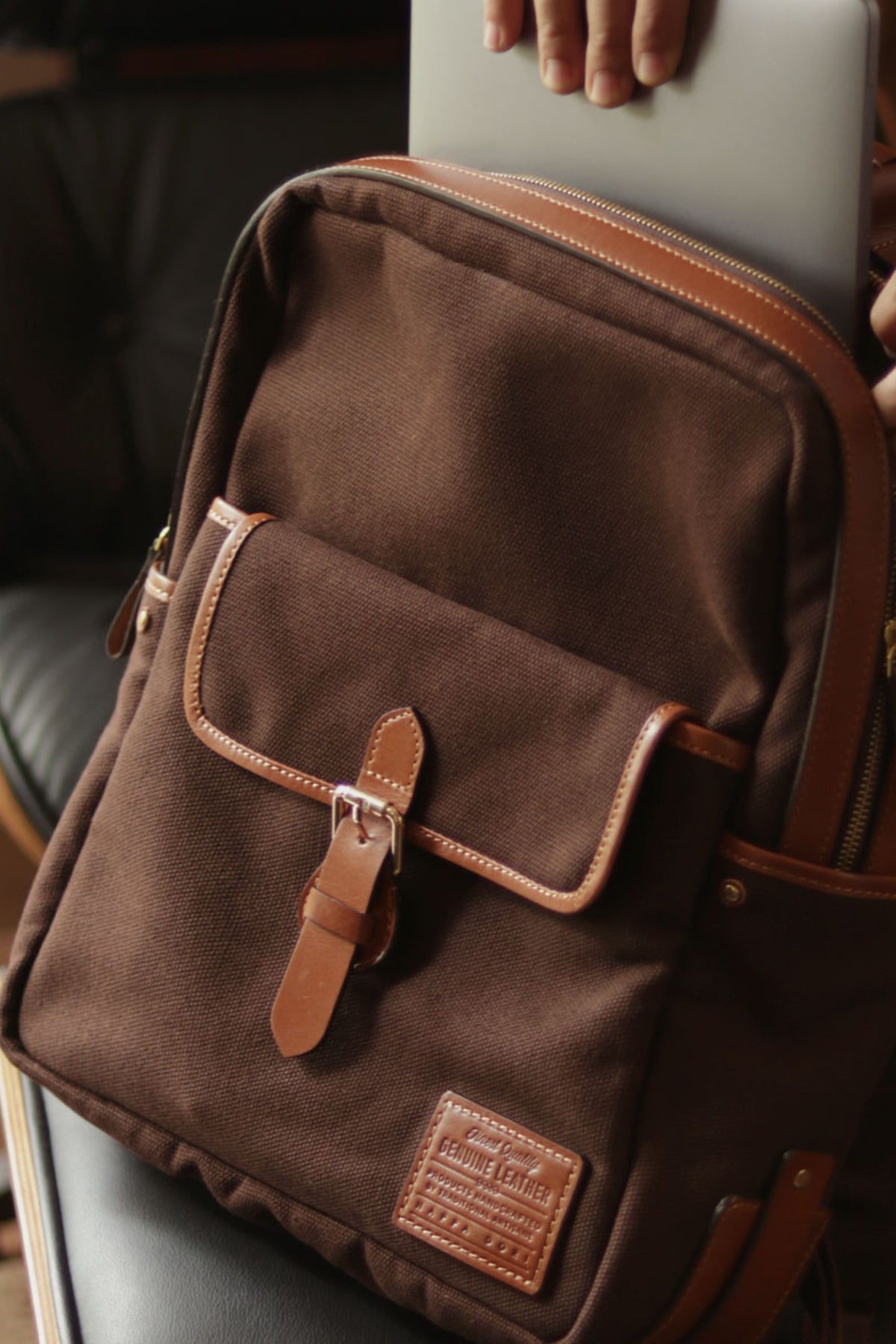 Dark Brown Garrod Backpack