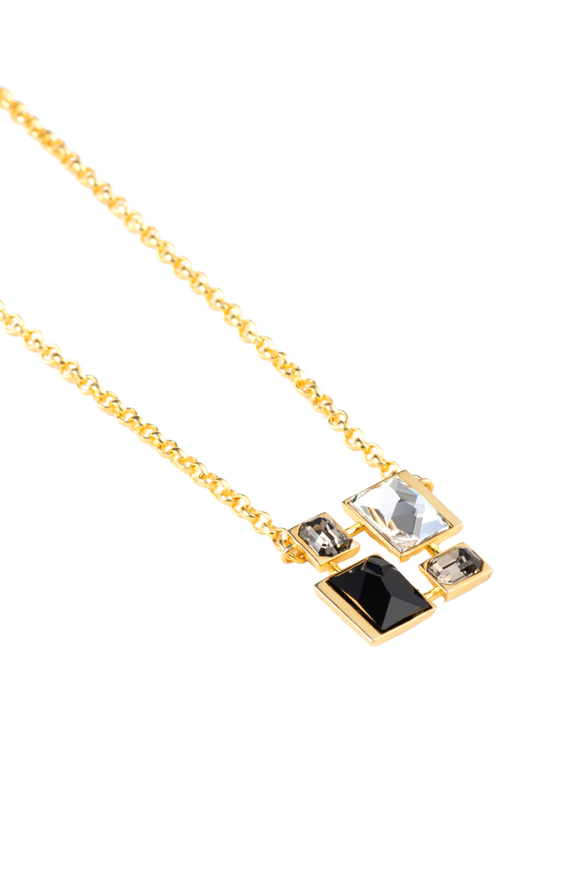 Infinity Crystal Signature Necklace - Monochrome