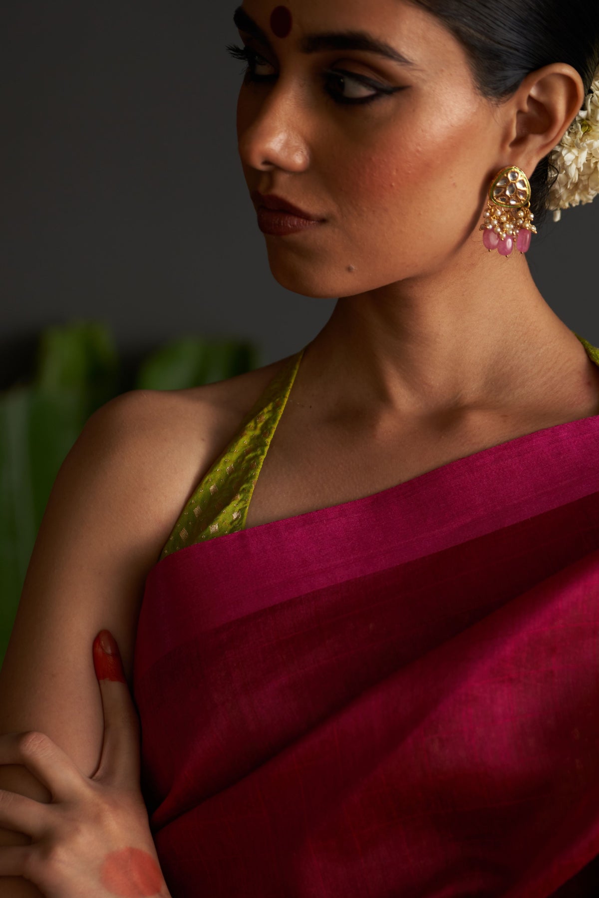 Falguni Magenta Saree