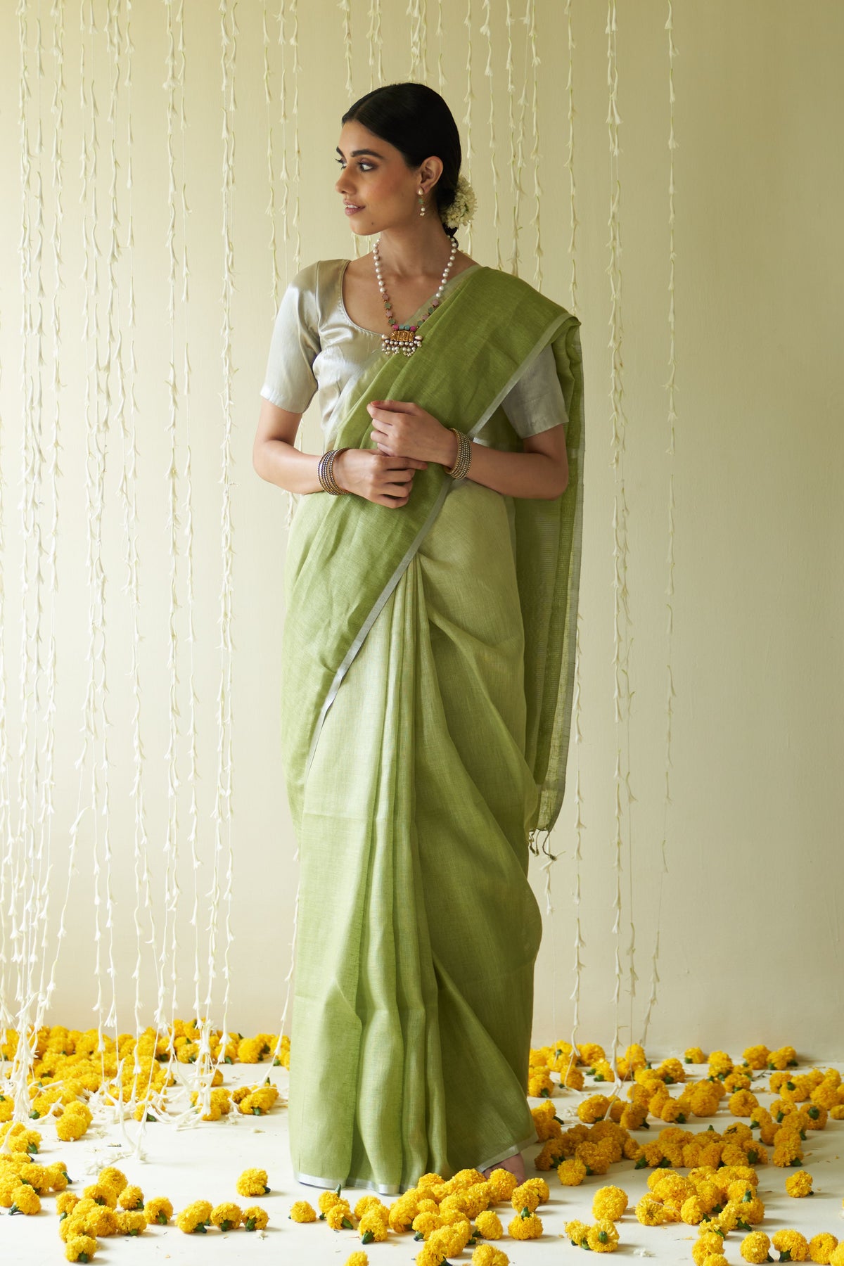 Sayah Green Saree