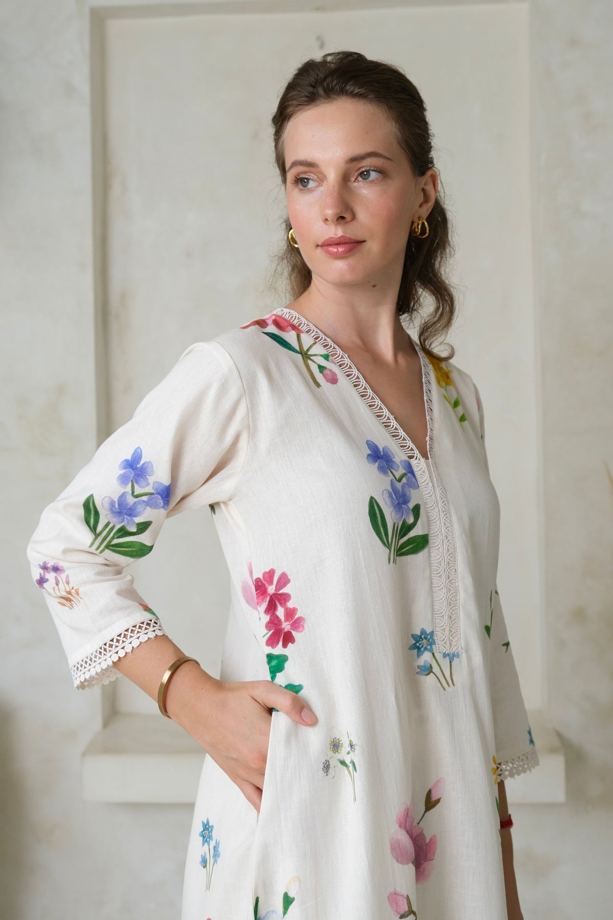 Amelia Ivory Long Kurta Set