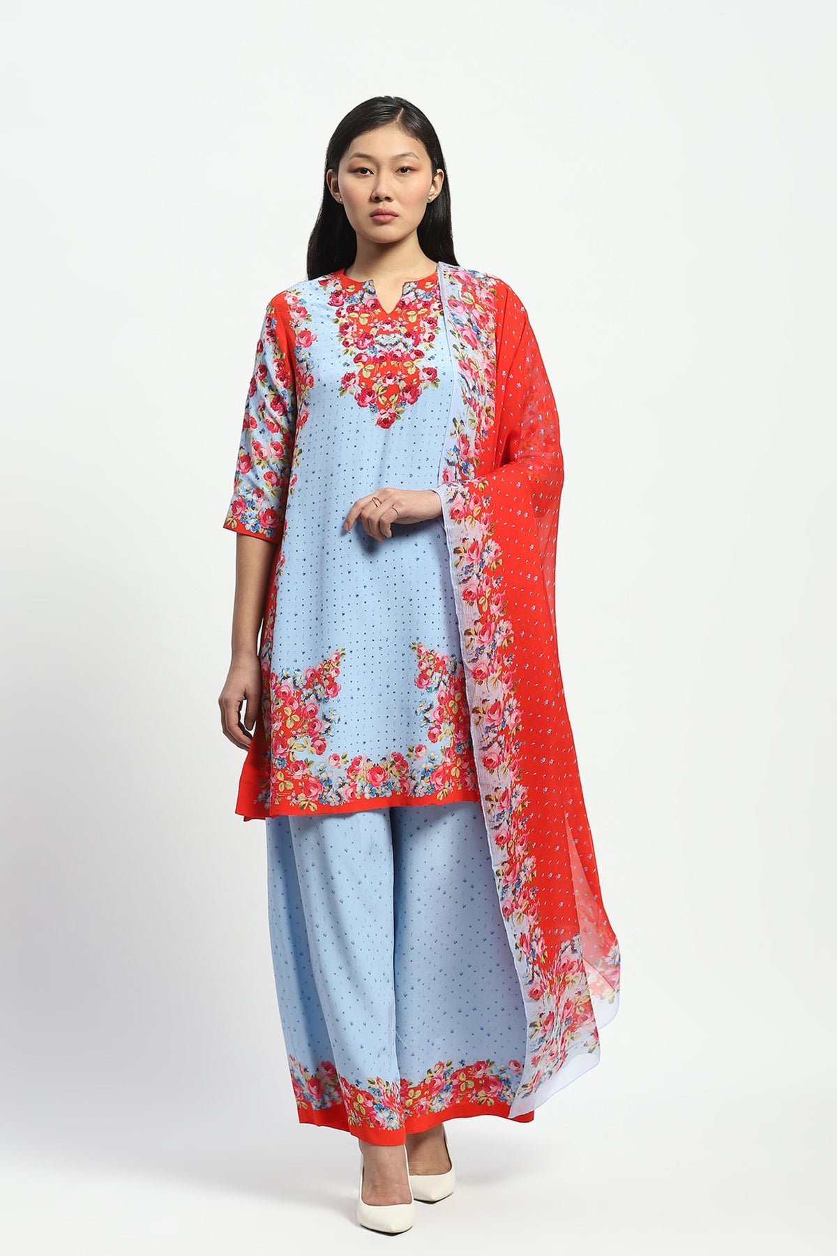 Powder Blue Kurta Set