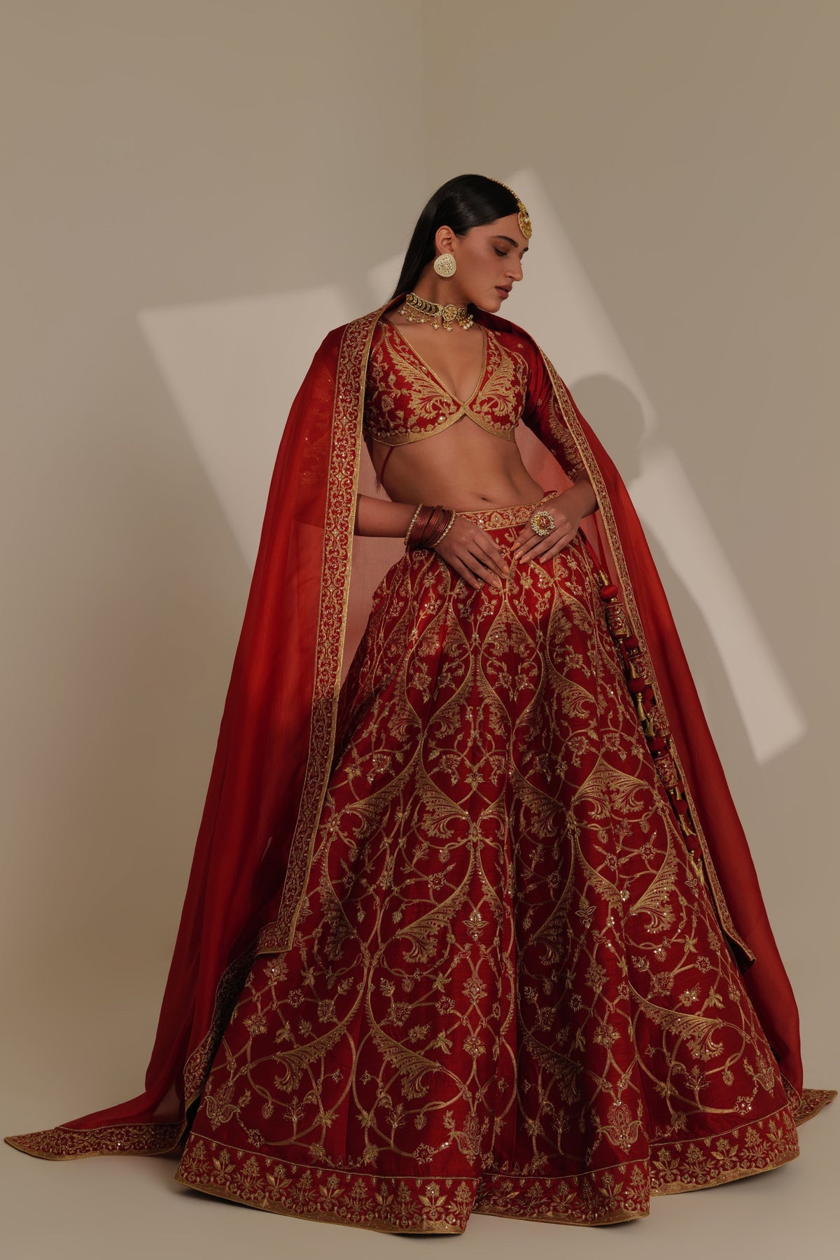 Red Lehenga Set