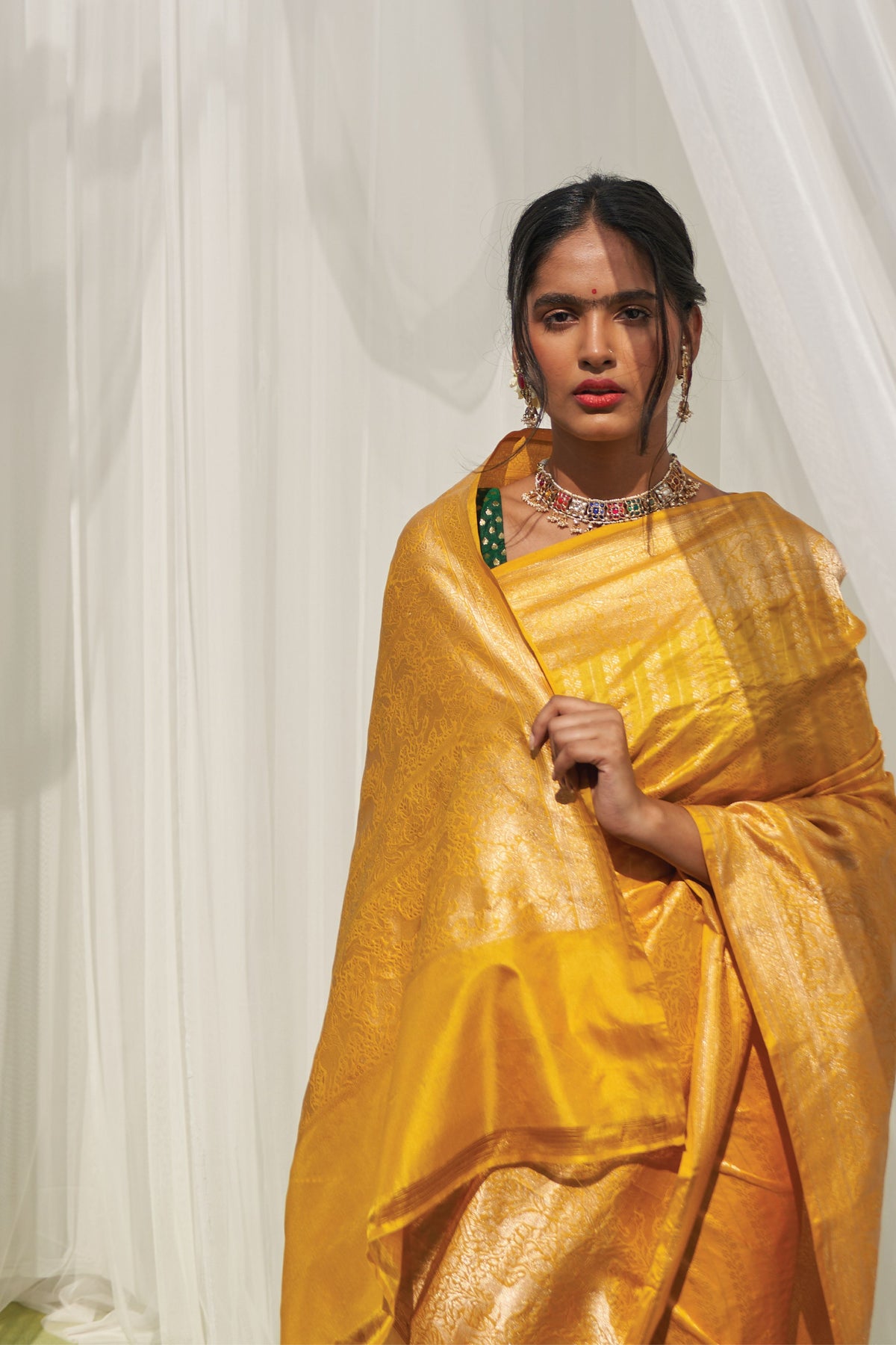 Nitara Yellow Saree