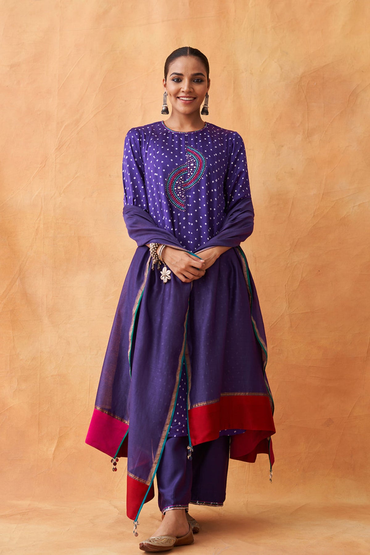 Purple Kurta Set