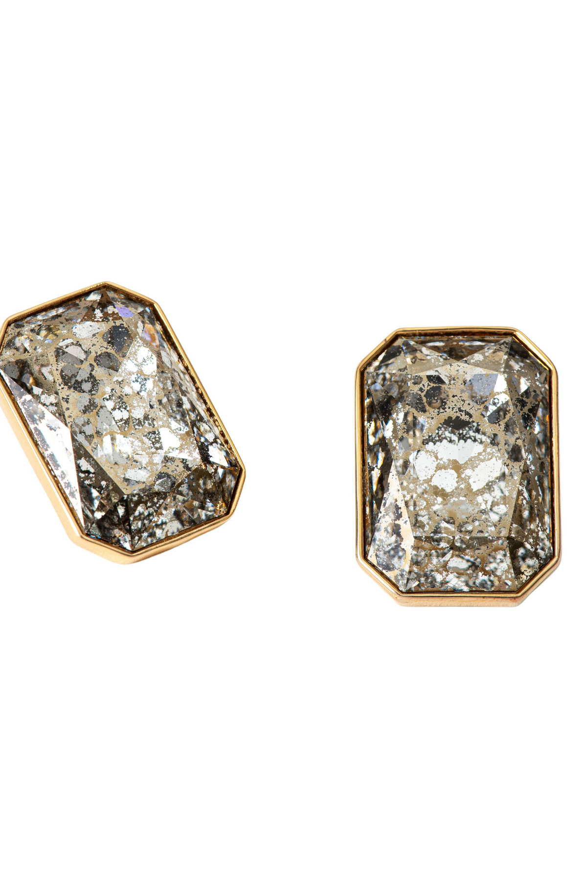 Radiance Crystal Cocktail Earring - Gold Crust