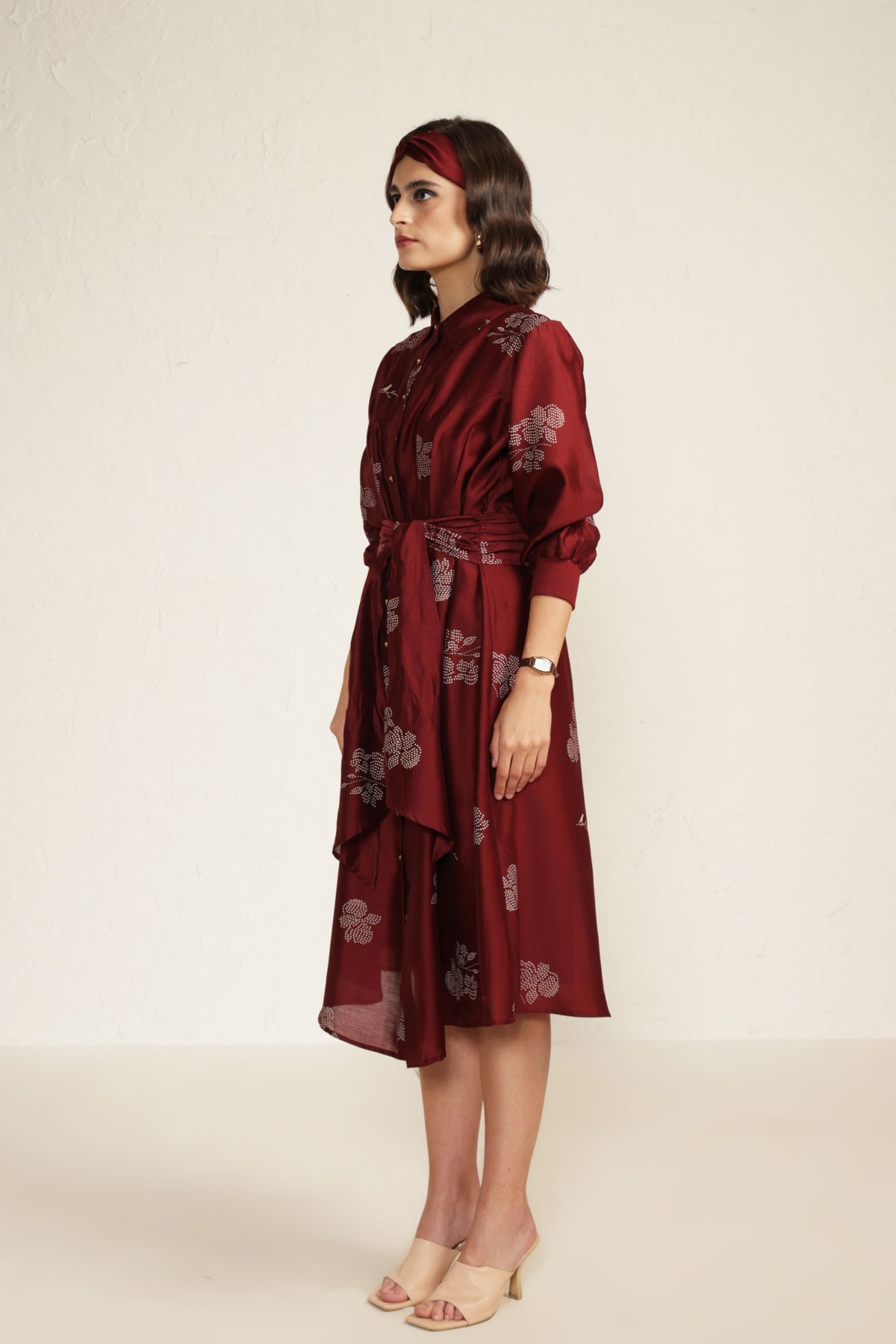 Burgandy Charles Dress