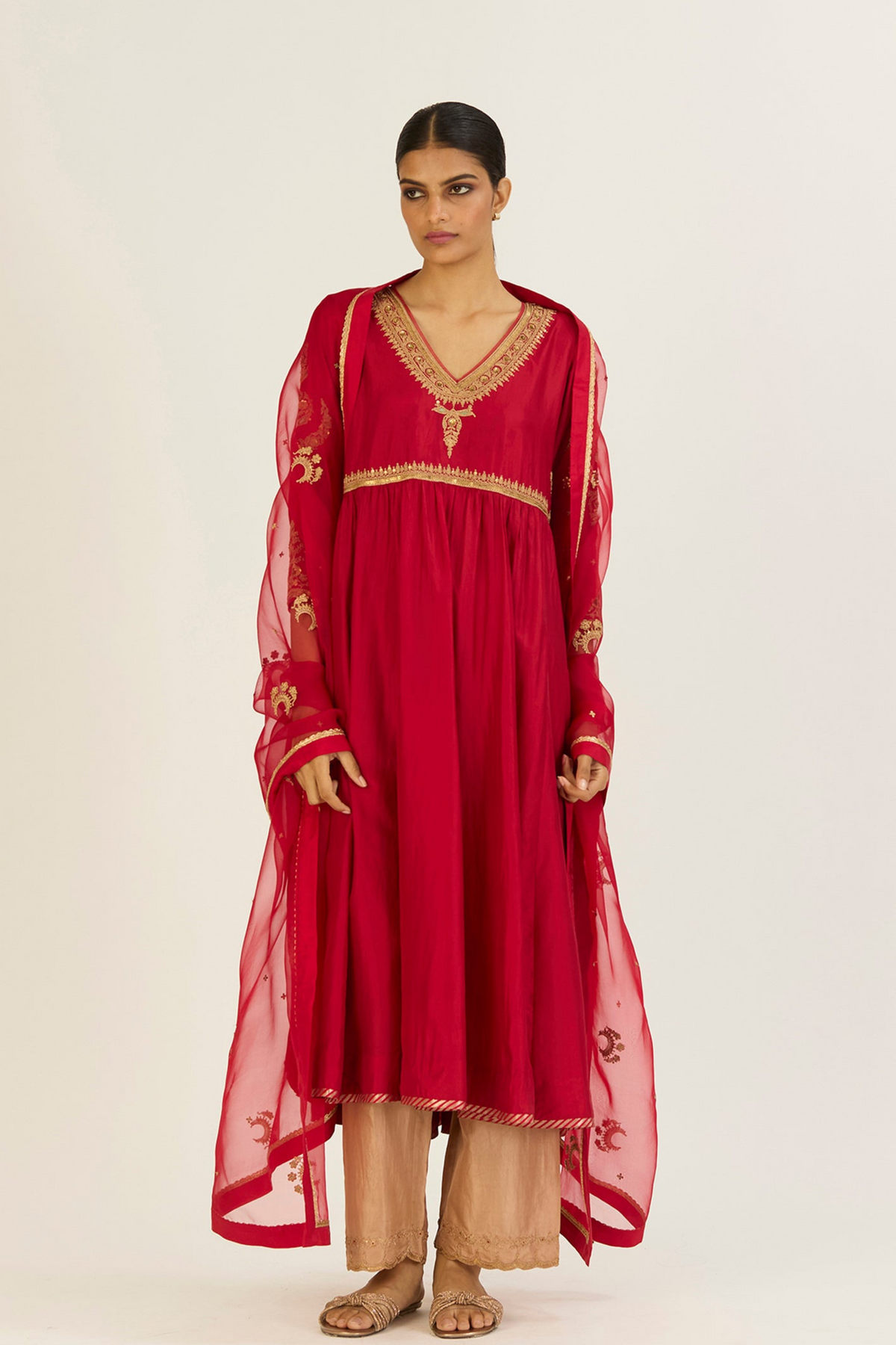 Rhea Red Kurta