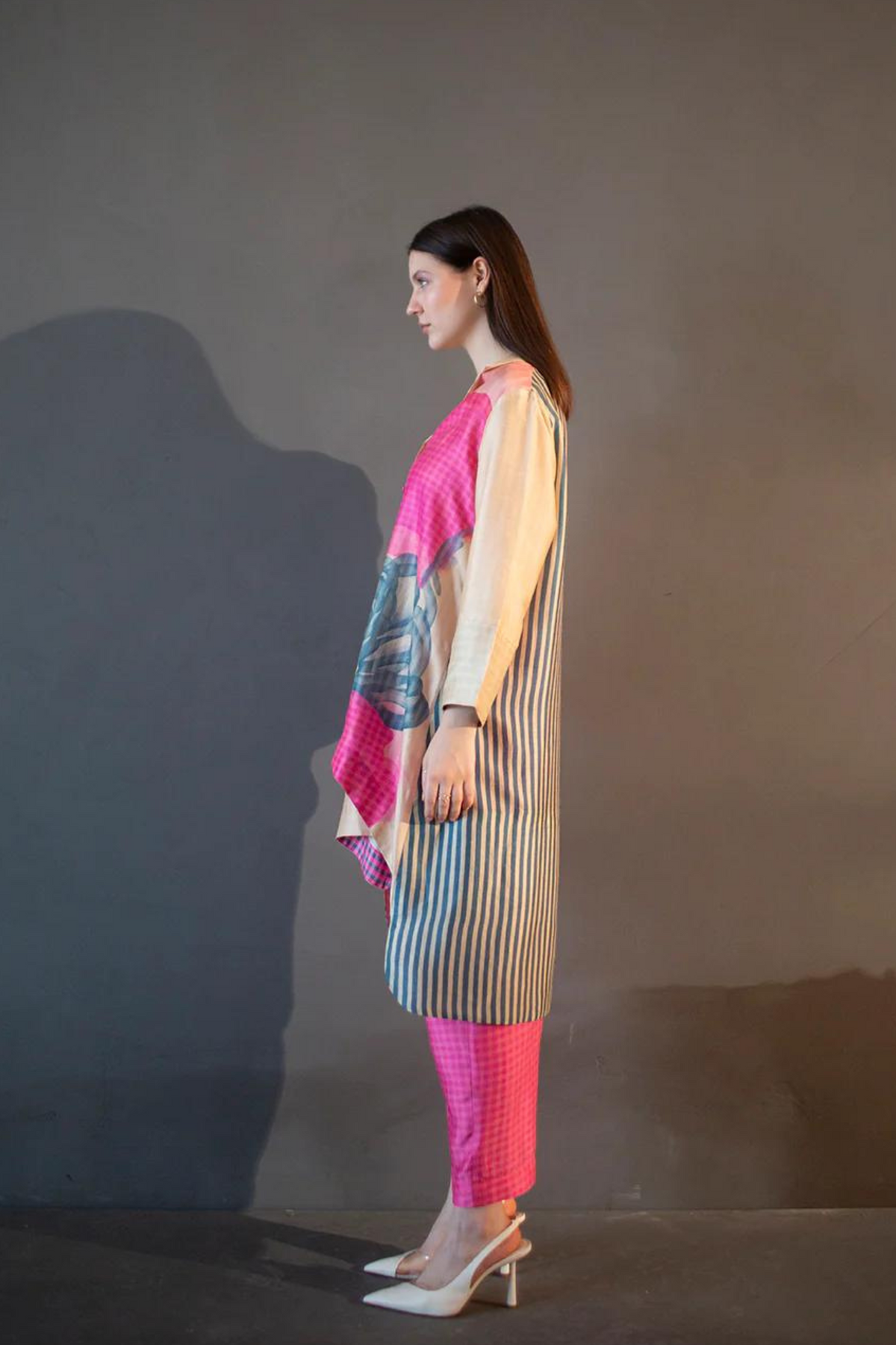 Abstract Geometric In Multi Color Tunics Set