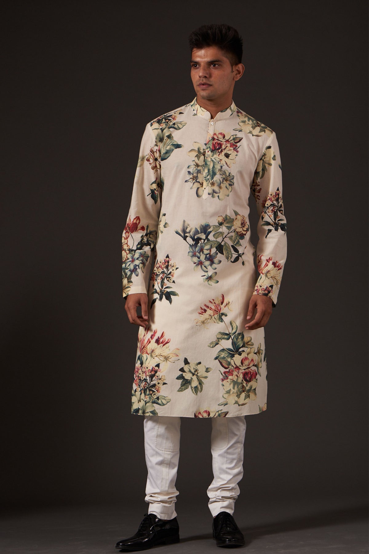 Ivory Printed Kurta Set