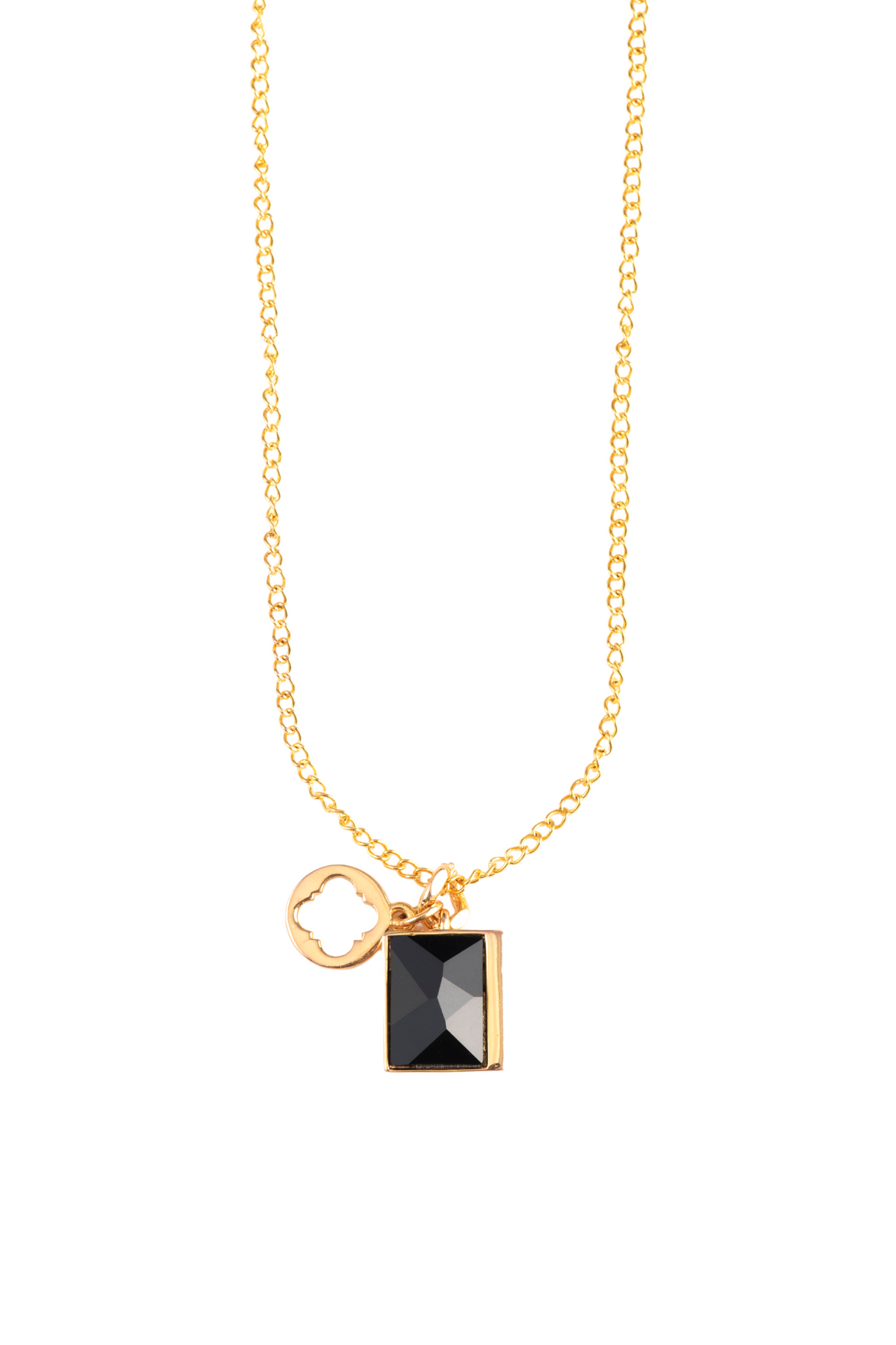 Sirius Crystal Necklace - Black