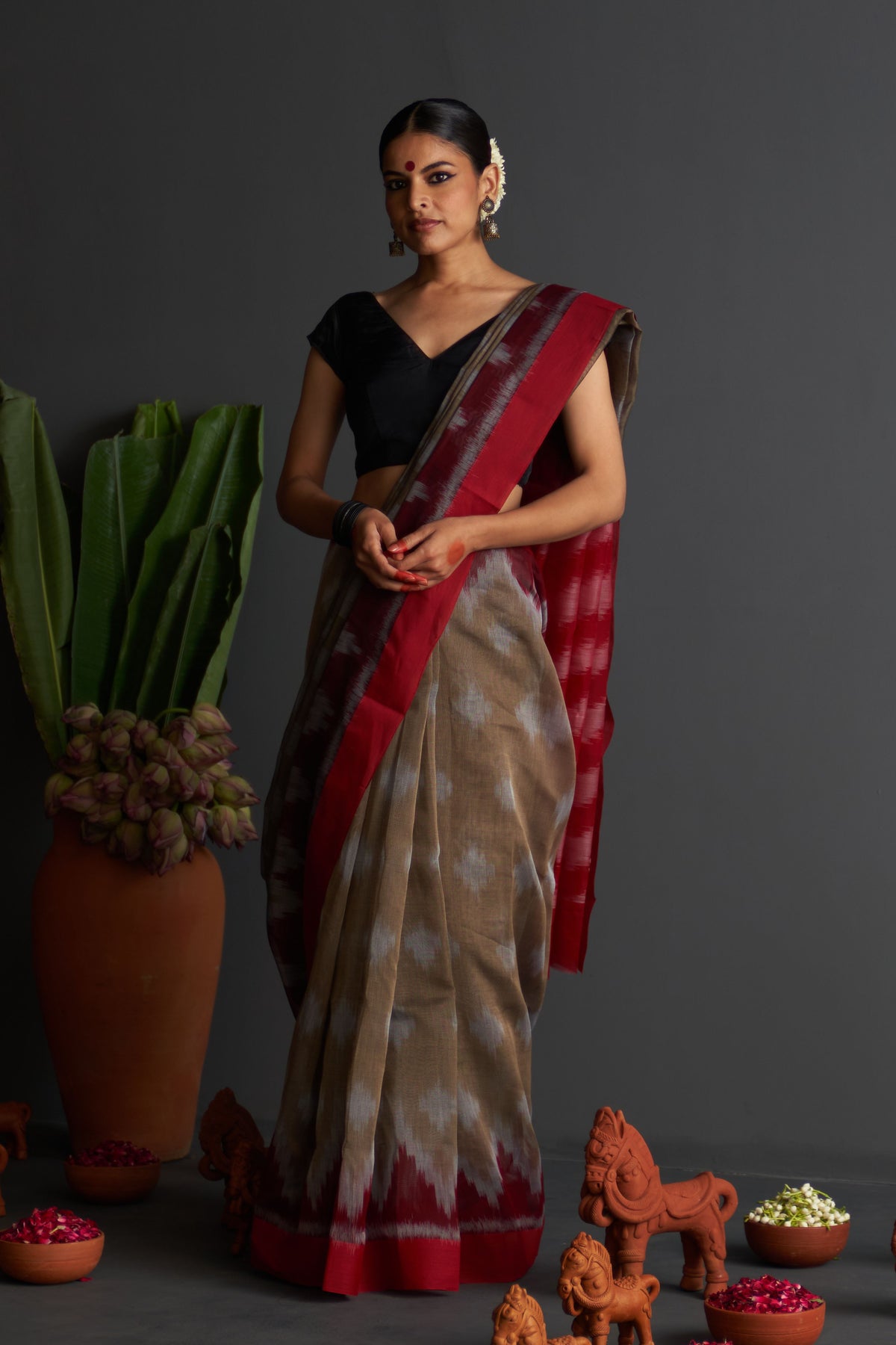 Kalpana Grey Saree