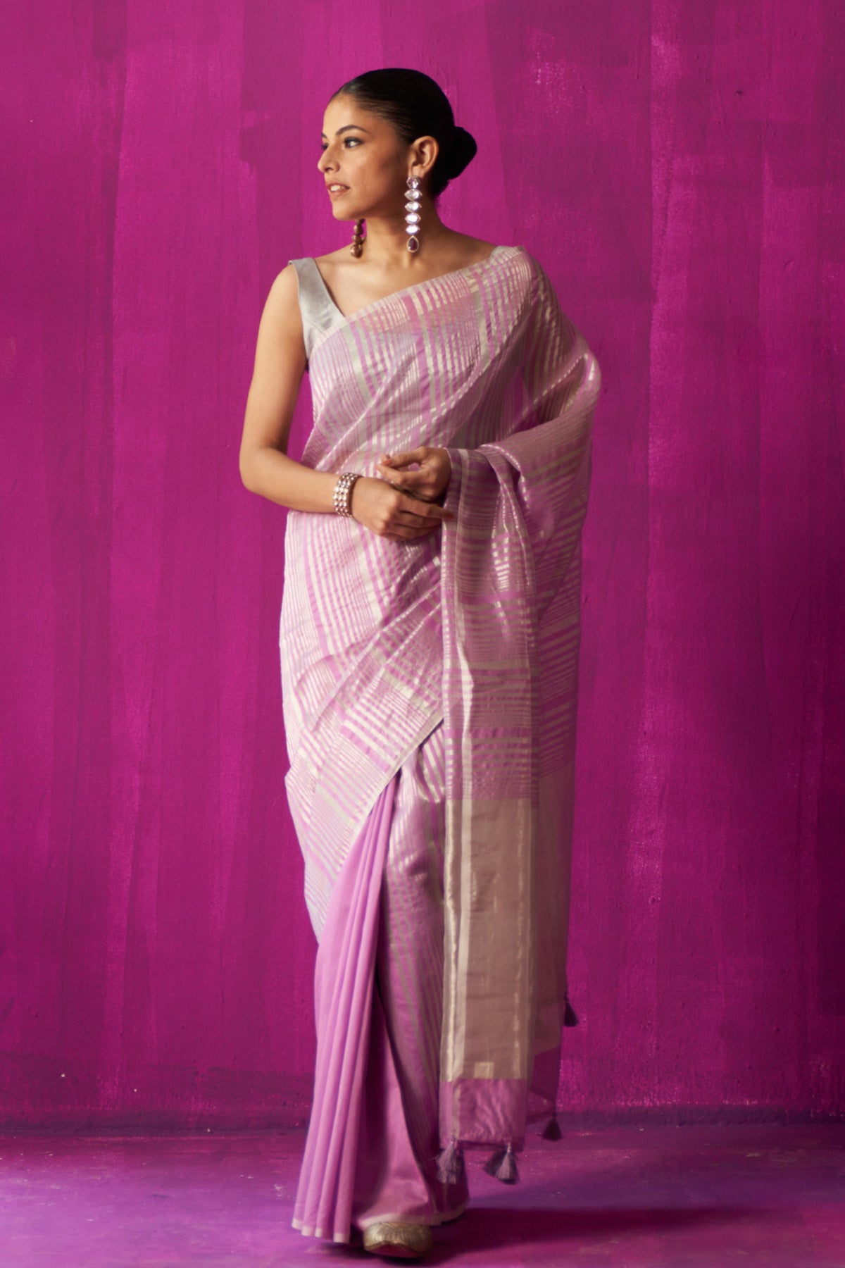 Shabana Mauve Saree