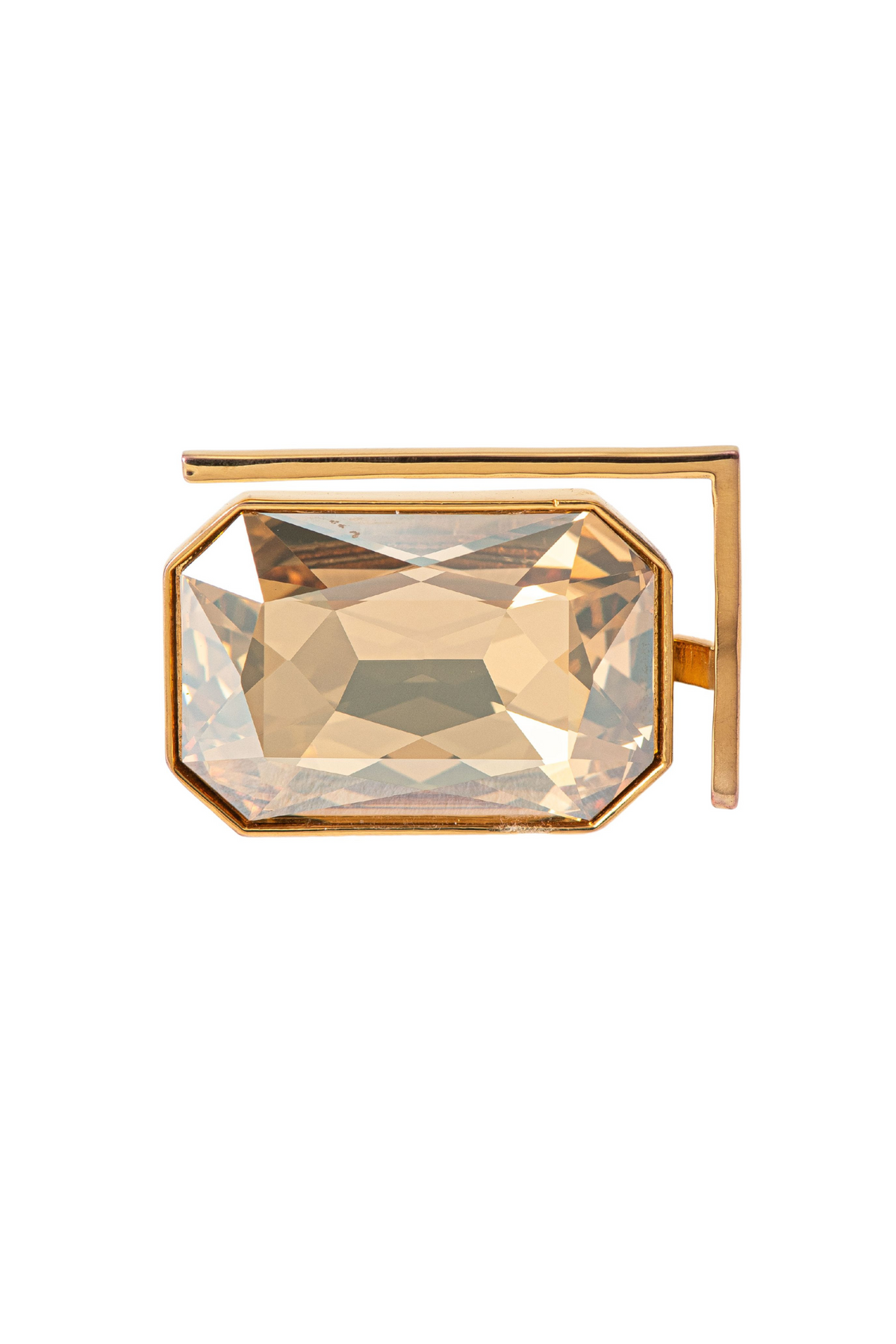 Radiance Crystal Cocktail Ring - Gold