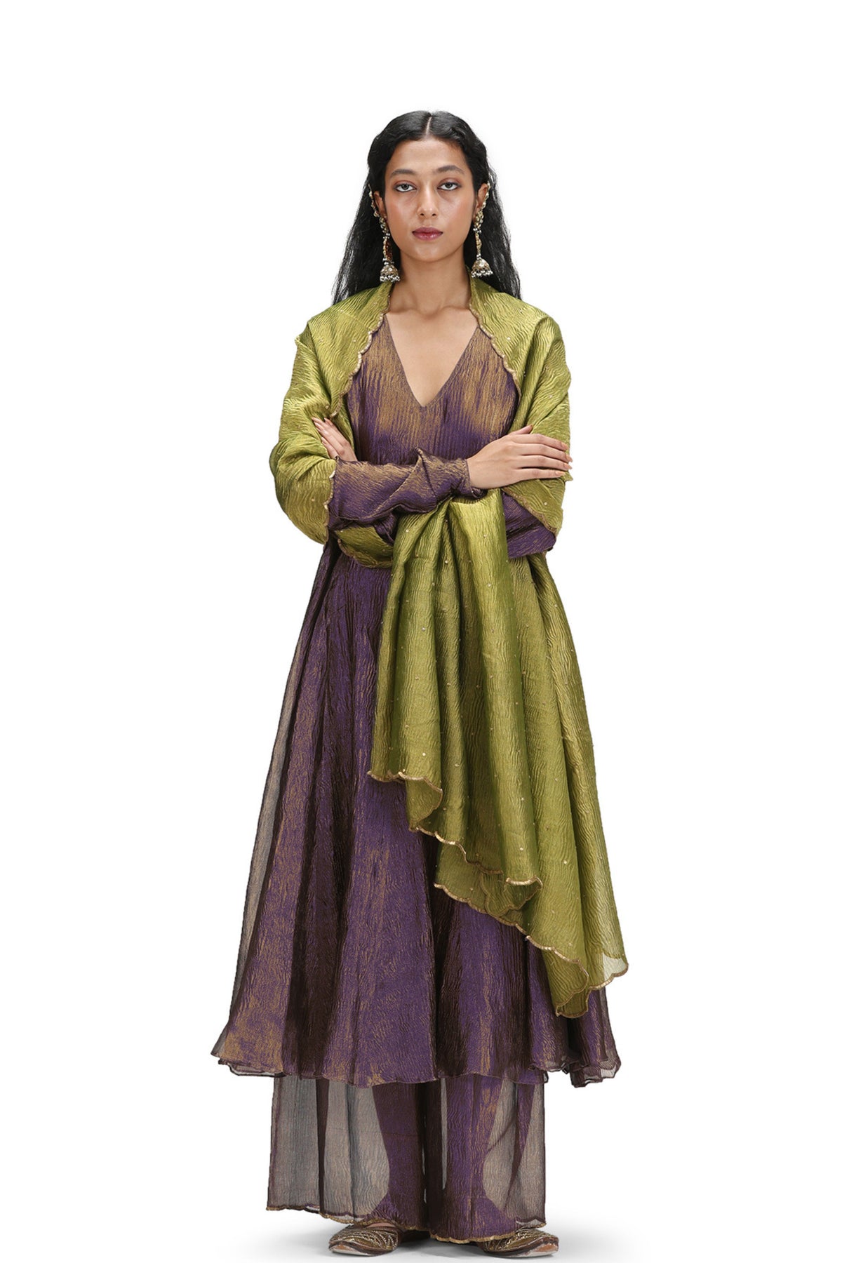 Syamala Purple Kurta Set