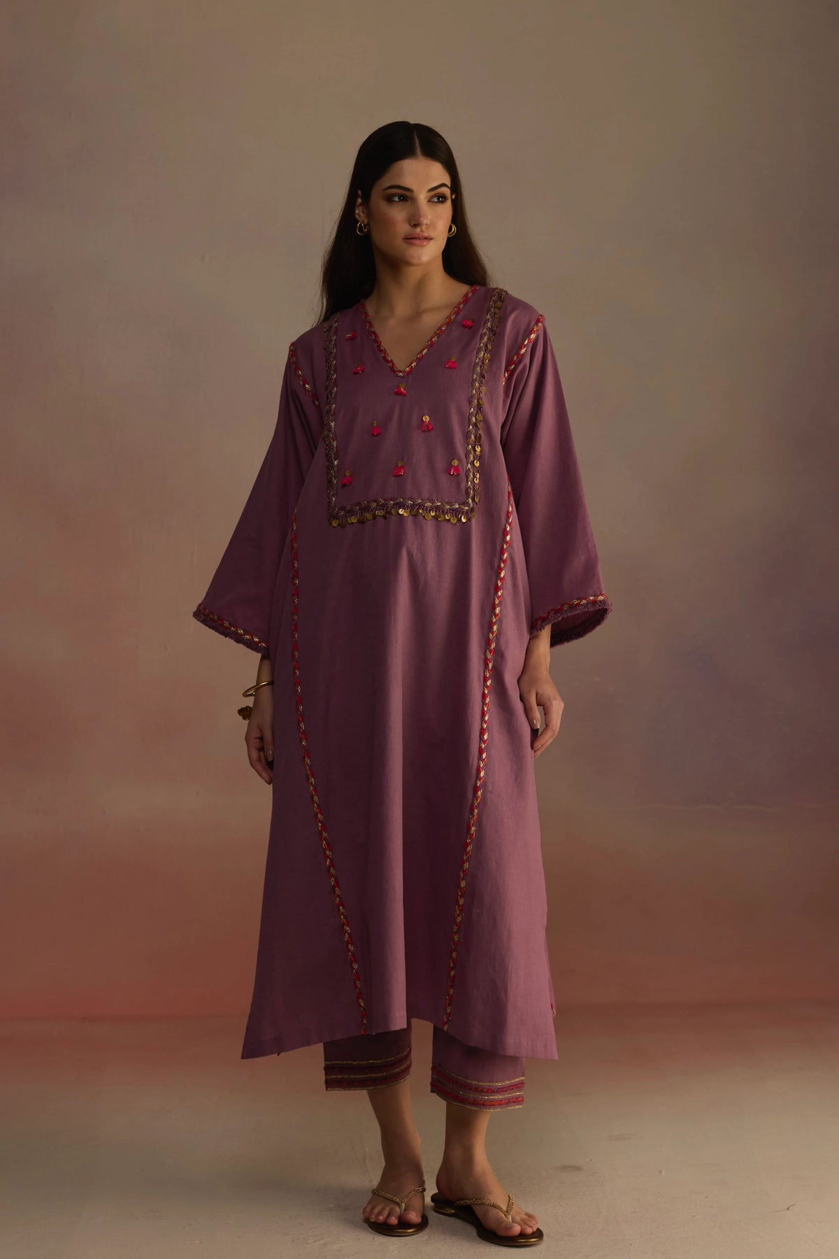 Amber Purple Kurta