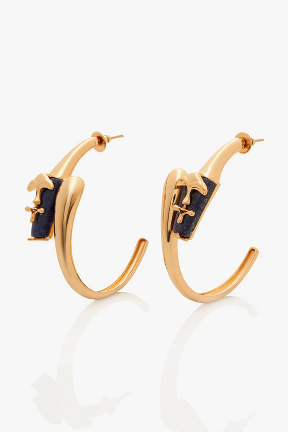 The Lazuli Sculpt Hoop Earrings