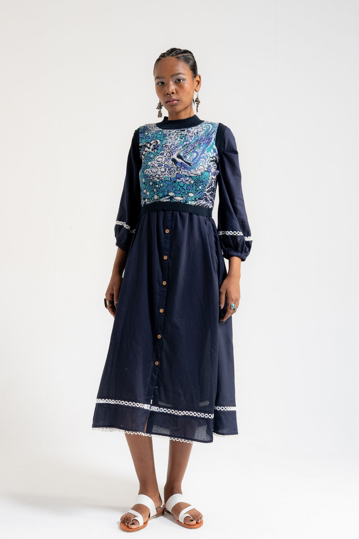 Sevgi Prussian Blue Dress