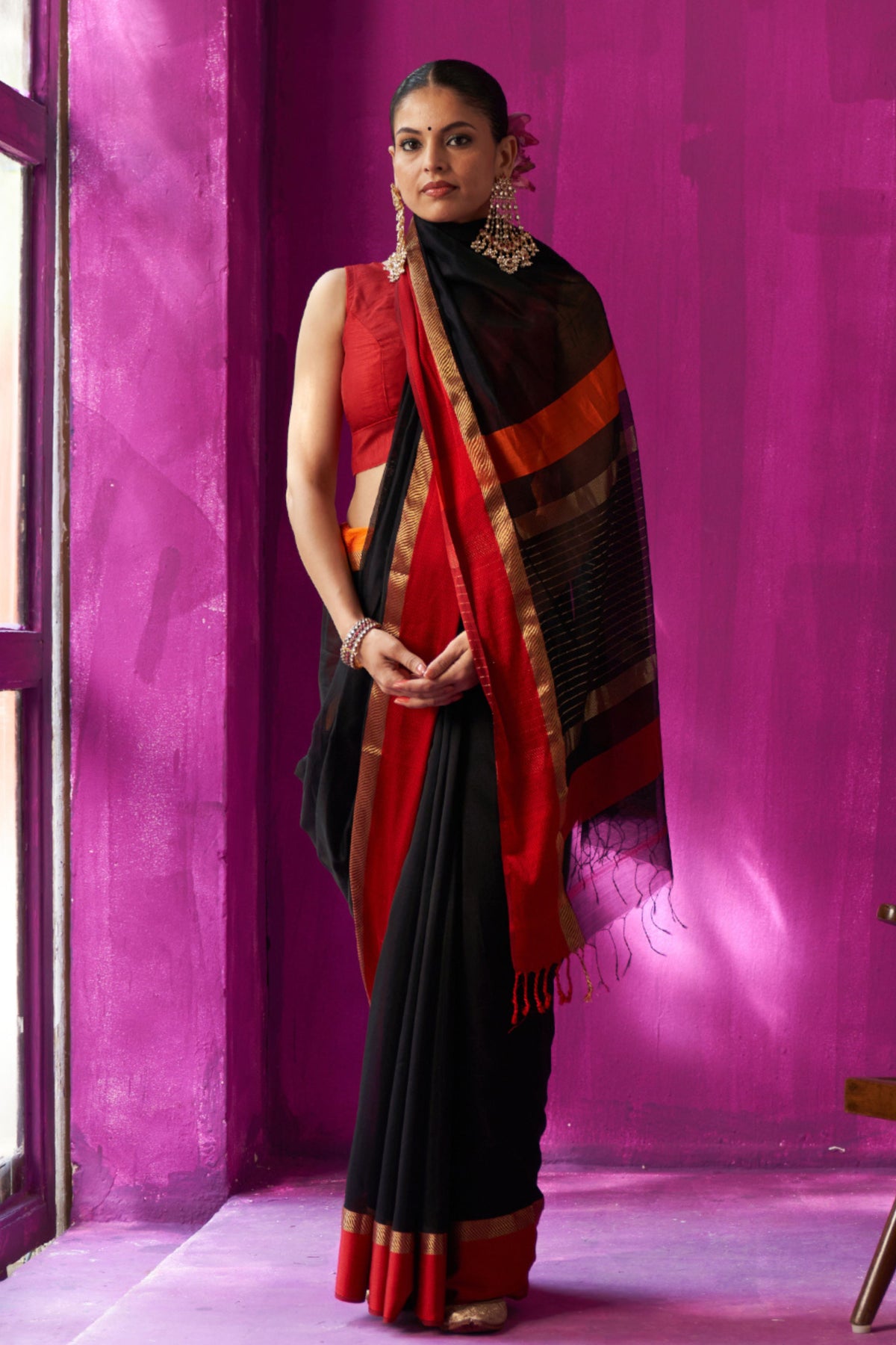 Mohini Black Saree