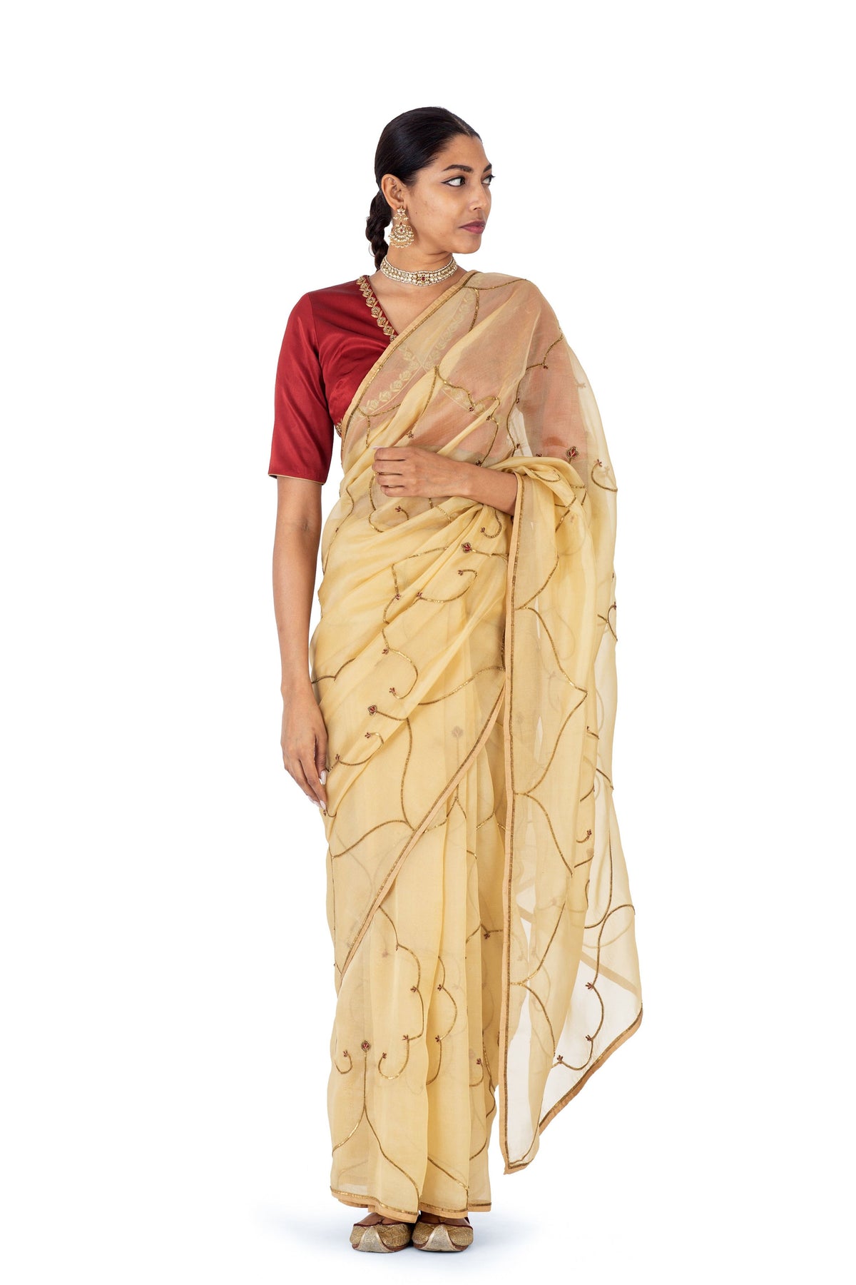 Merces Honey Toned Saree