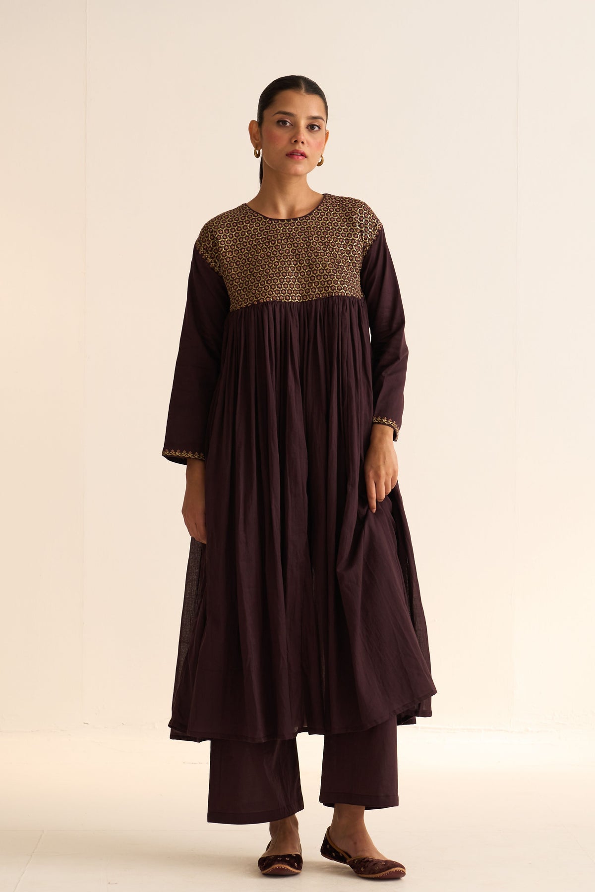 Ruhani Deep Wine Kurta