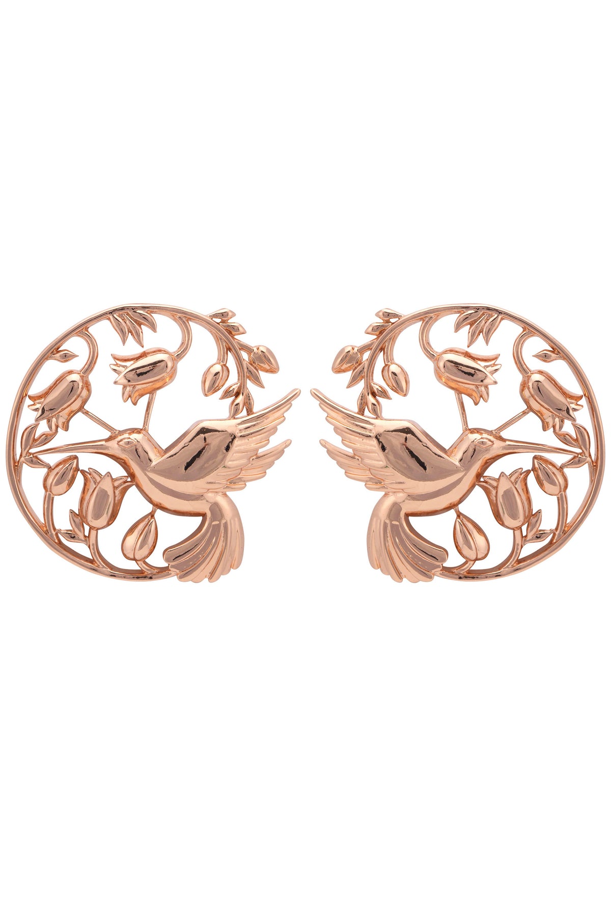 Rose gold piece of paradise earrings