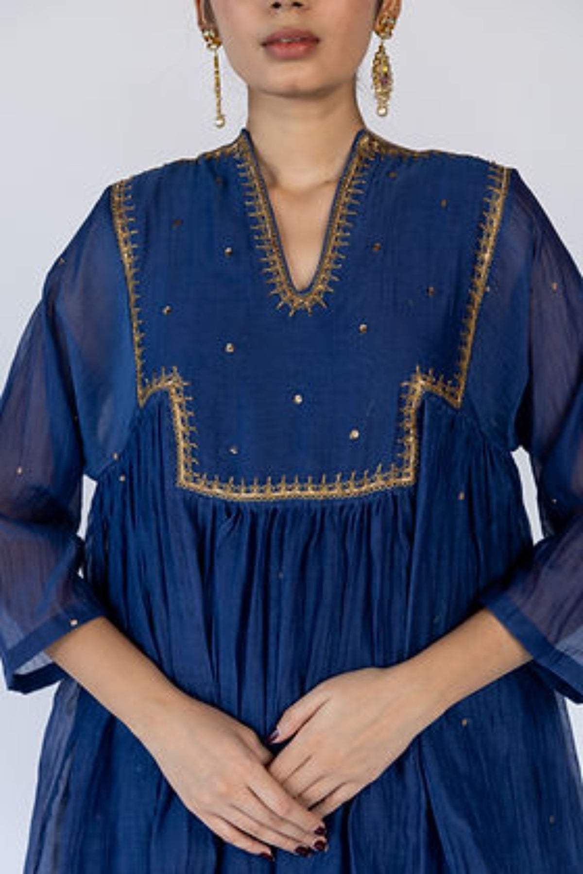 Farah Yoke Kurta With Dupatta