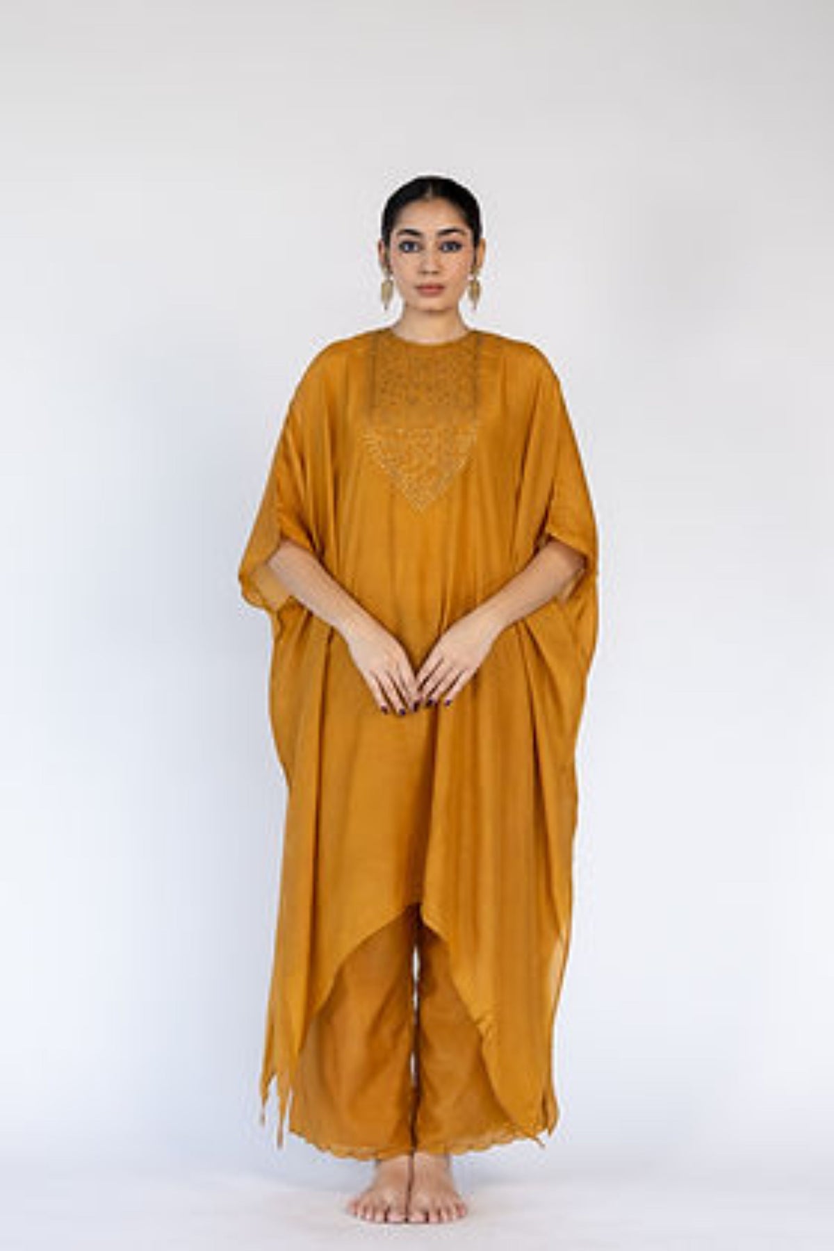 Mustard Lailaa Kaftan Set