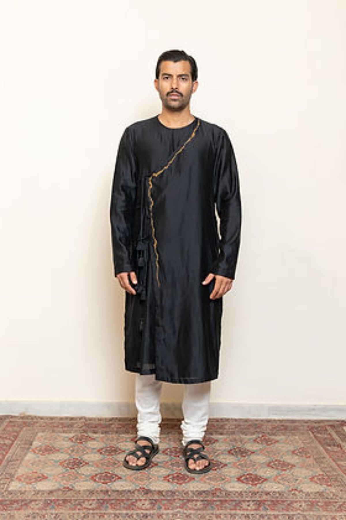 Black Rooman Kurta