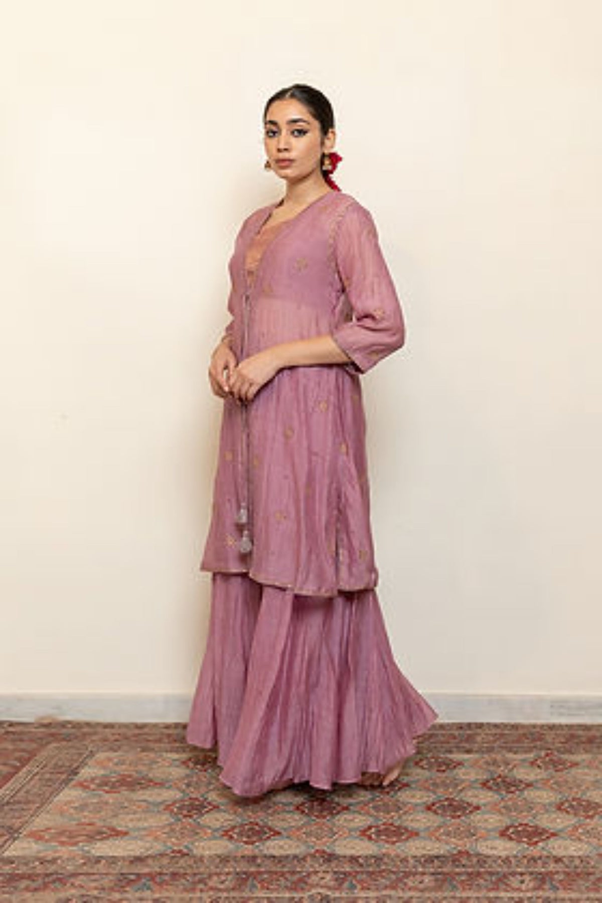 Lilac Ruhma Sharara Set