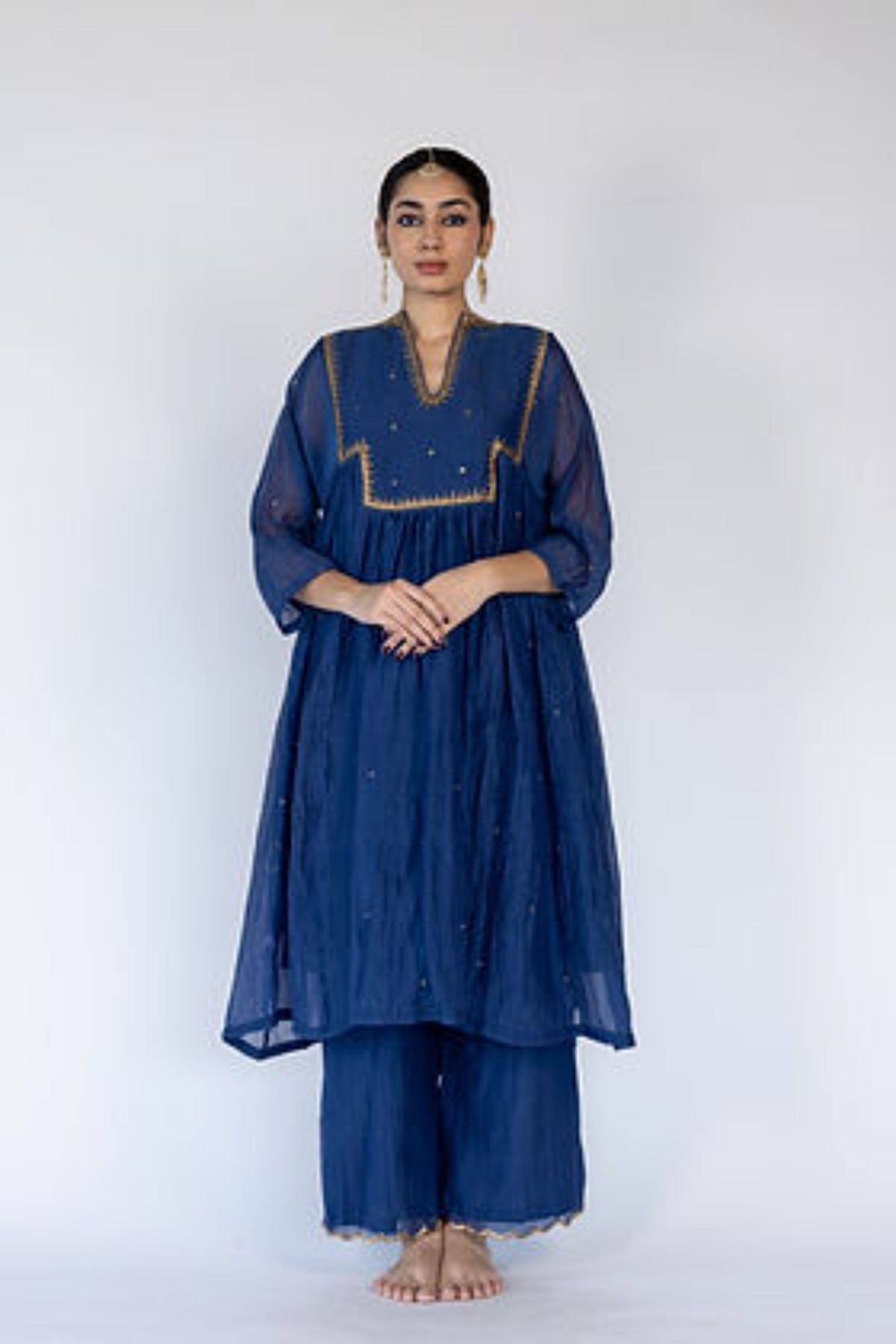 Farah Yoke Kurta With Dupatta