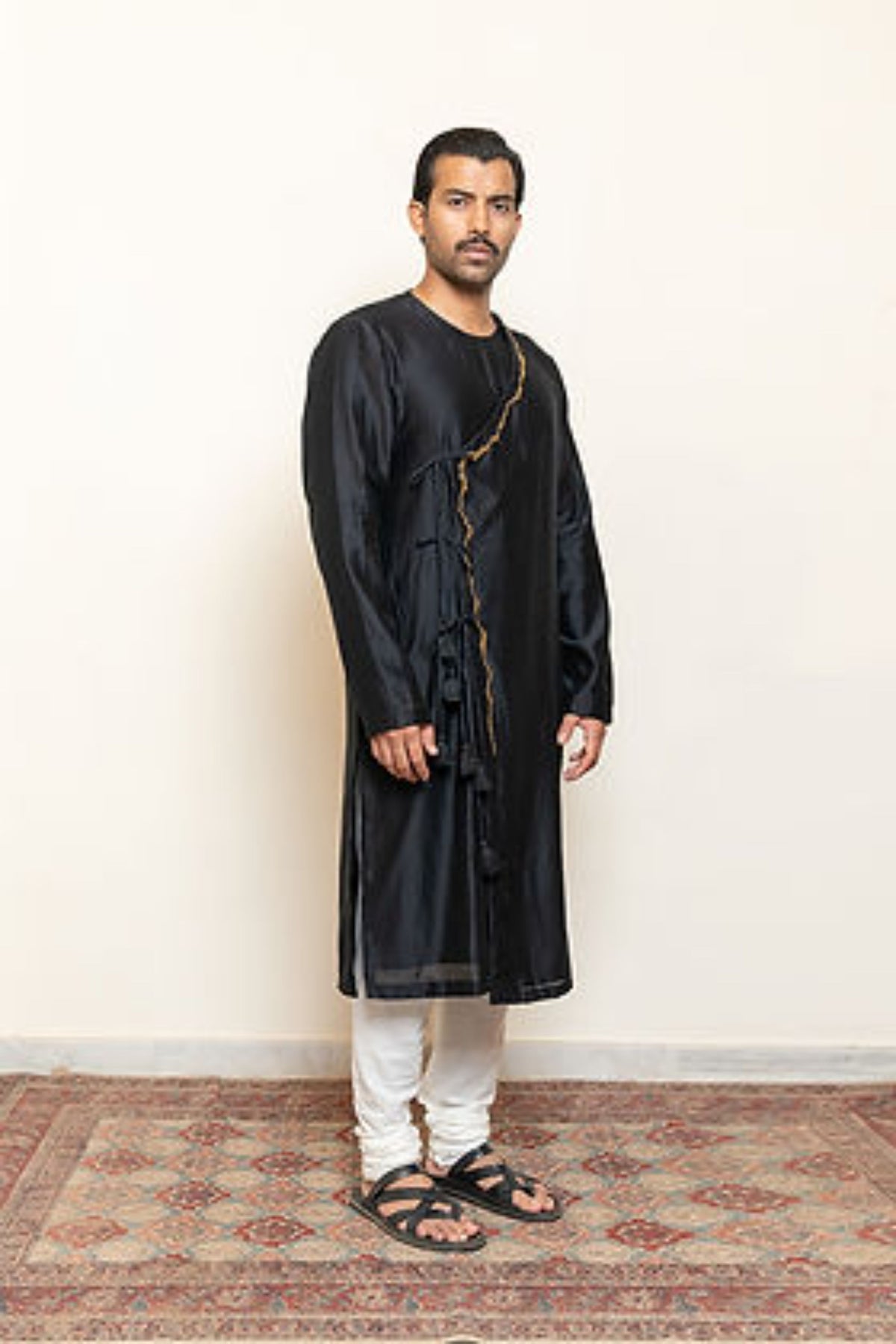 Black Rooman Kurta