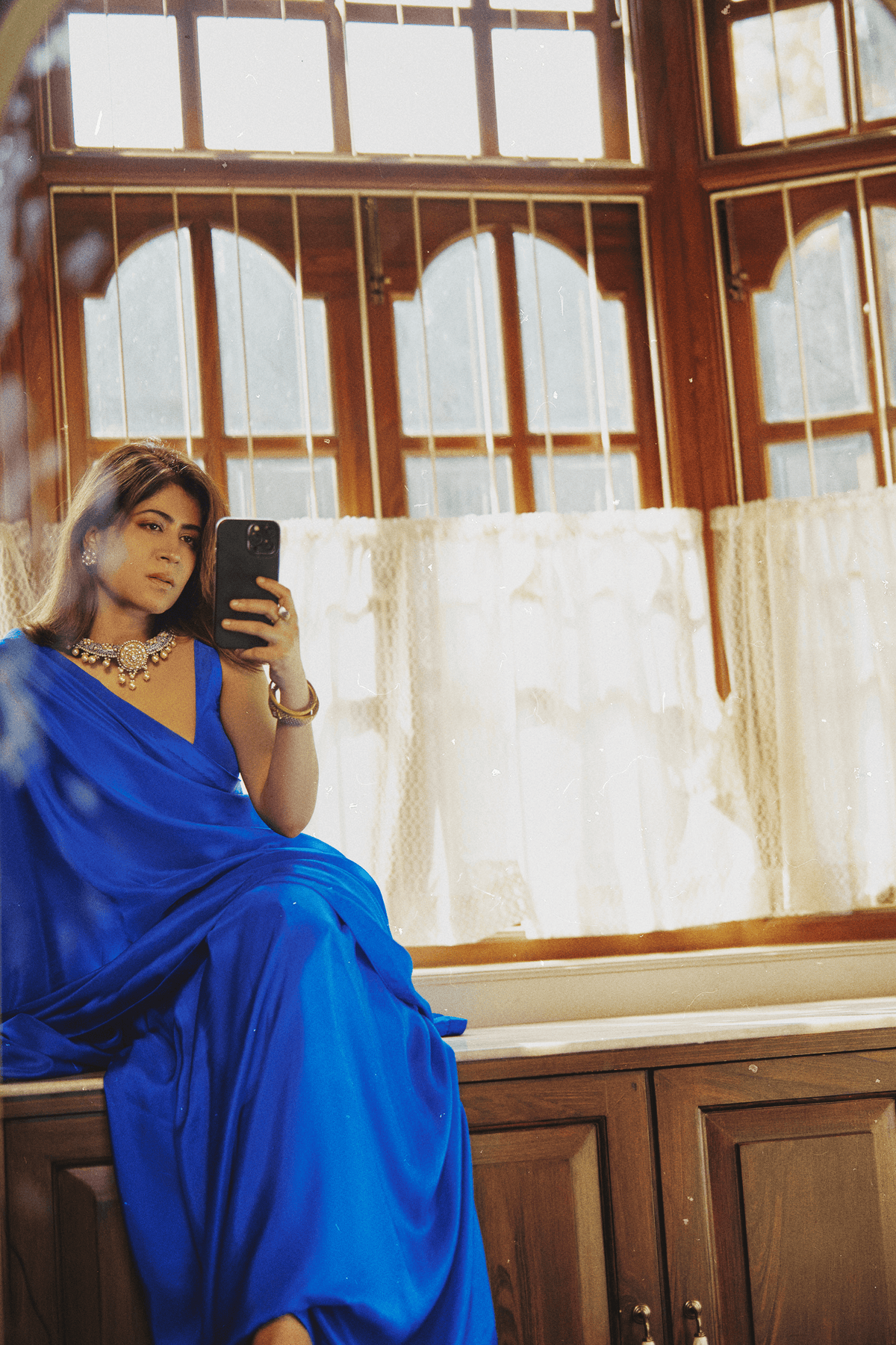 Handwoven Ultramarine Blue Silk Saree