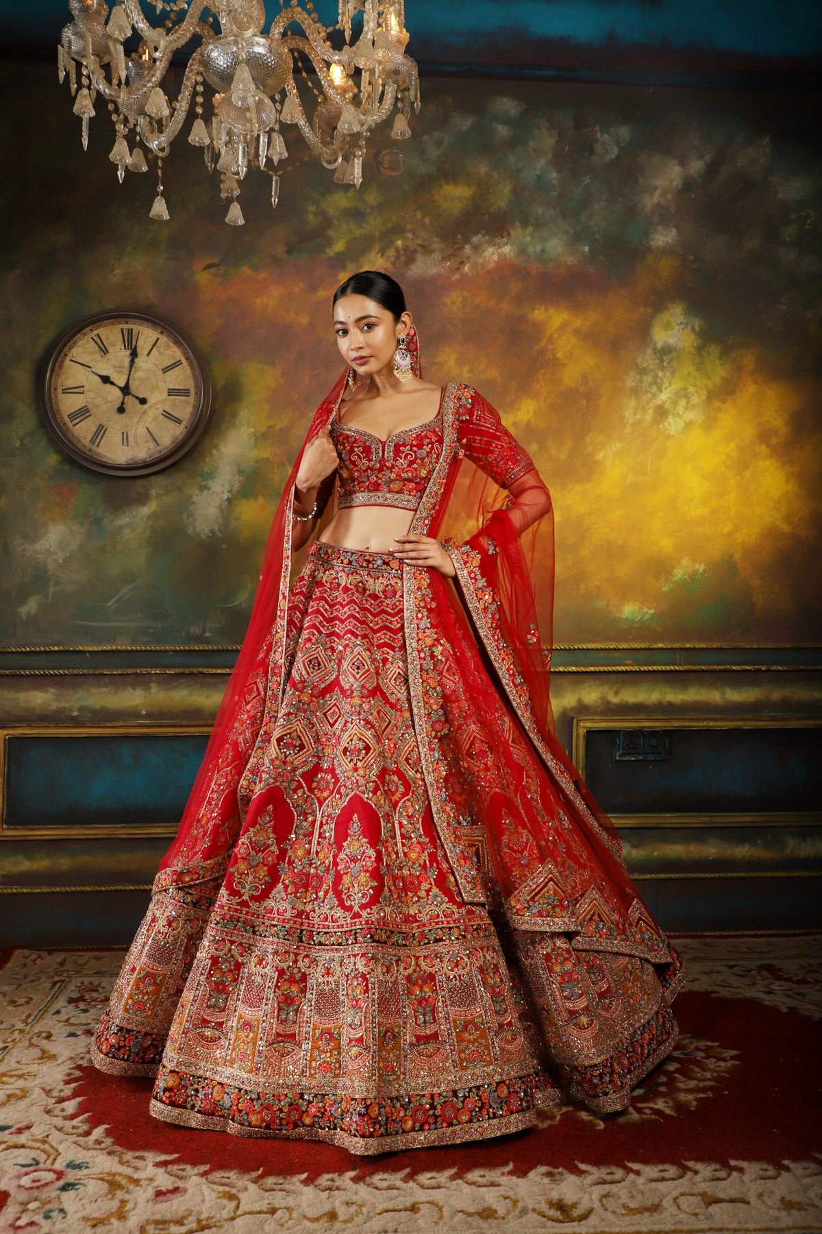 Dehli Kali Lehenga Set