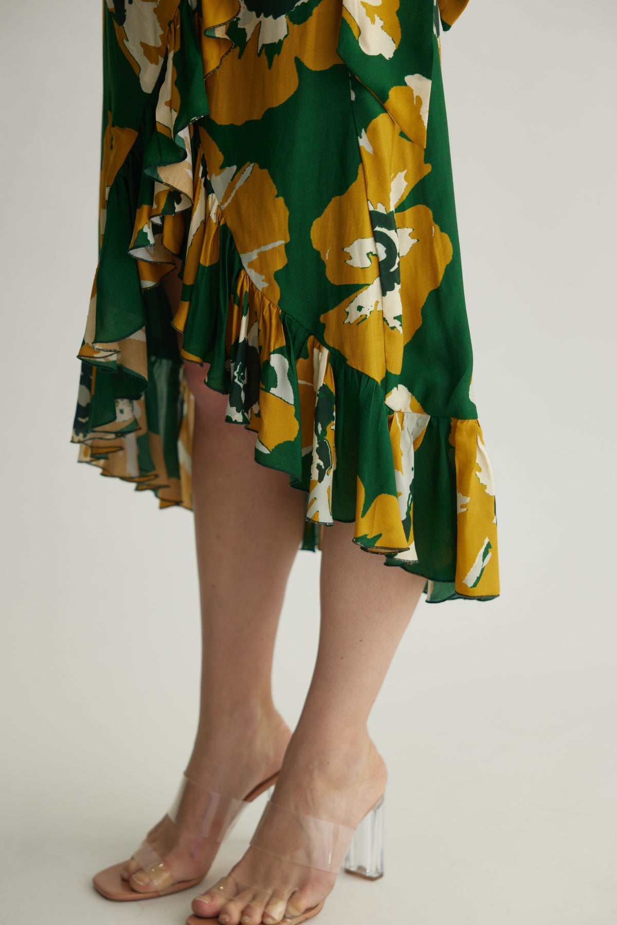 Mustard Floral Skirt