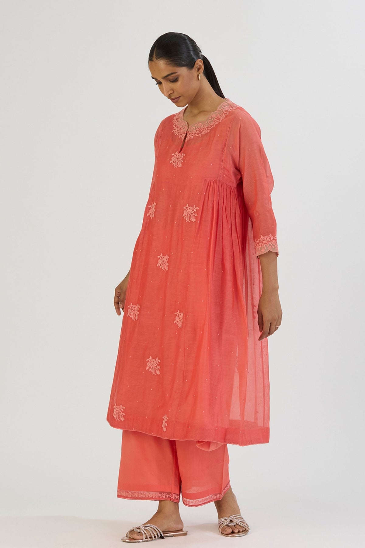 Pink Jamini Kurta and Pant