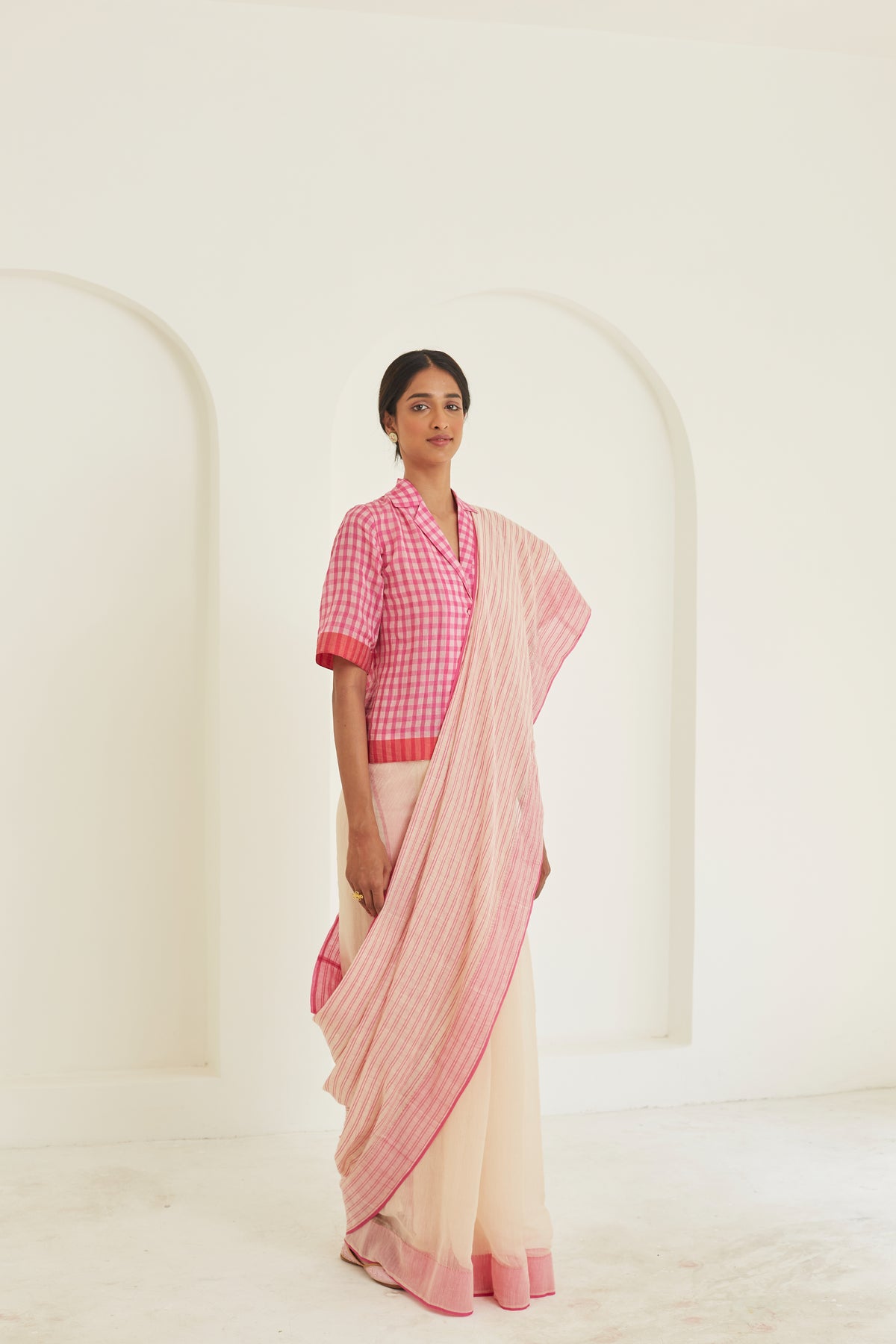 Nostalgia Pink Saree