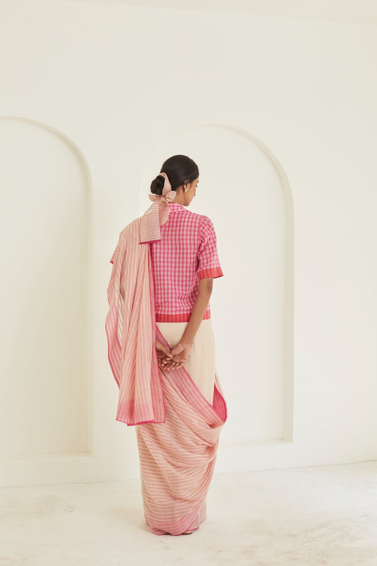 Nostalgia Pink Saree