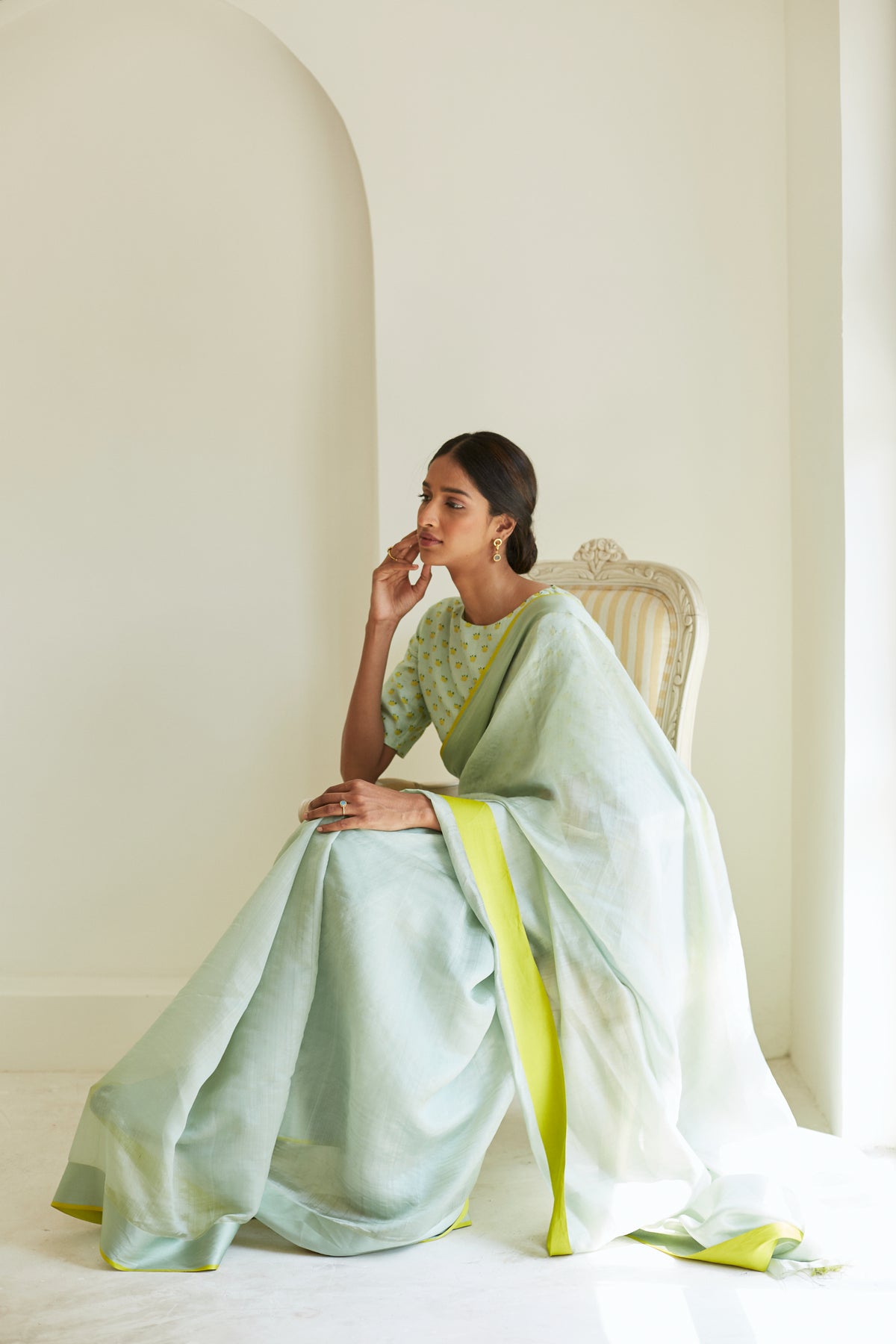 Serendipity Mulberry Organza Silk Saree