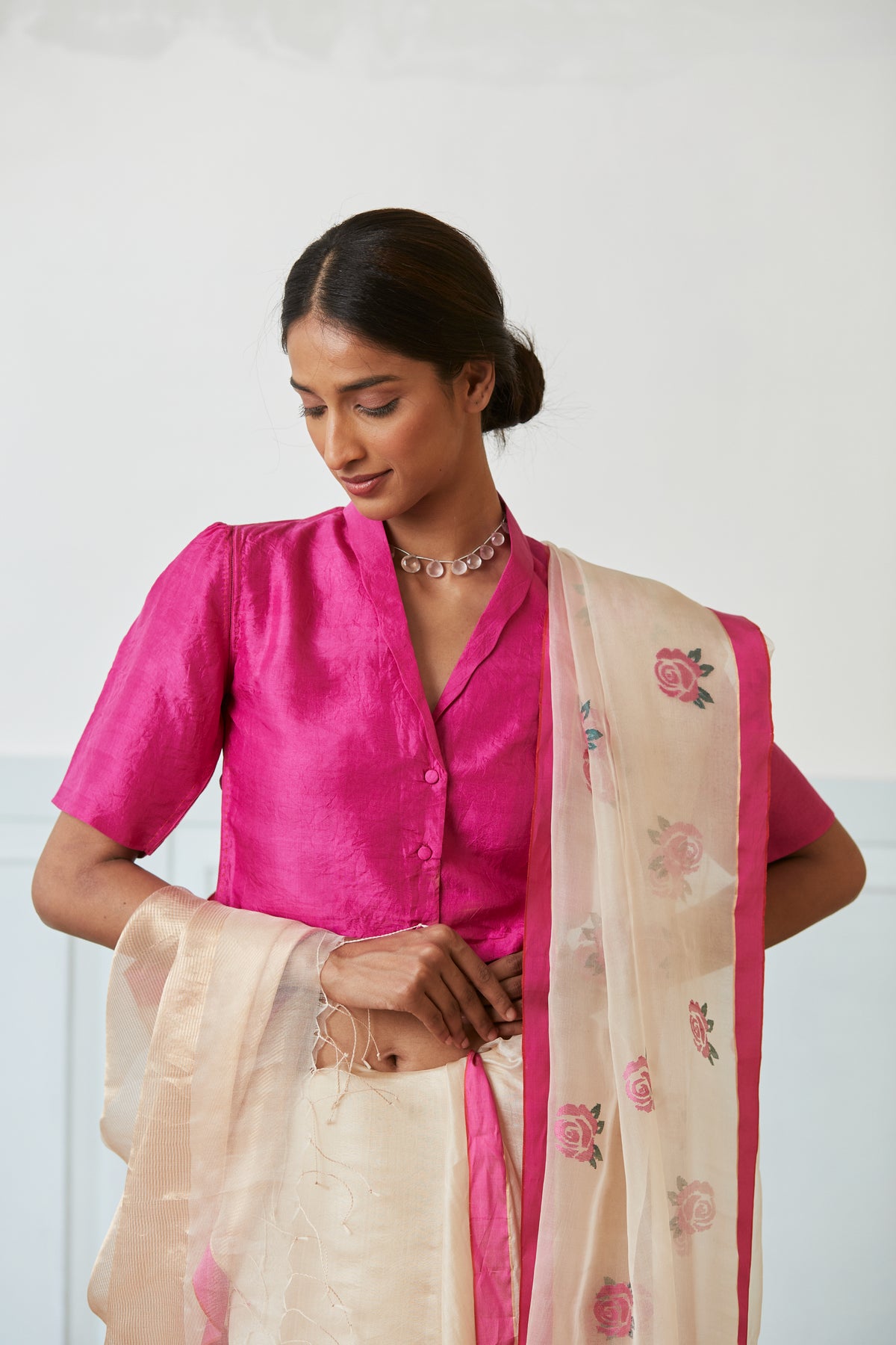 Panache Pink Mulberry Silk Blouse