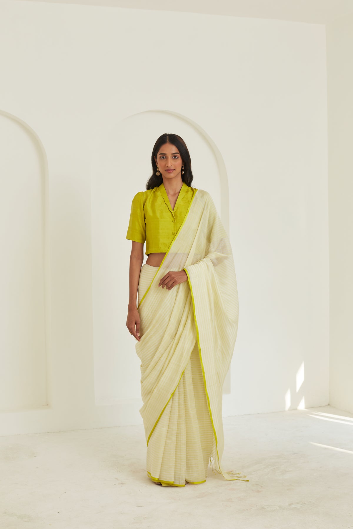 Pristine Mulberry Organza Silk Saree