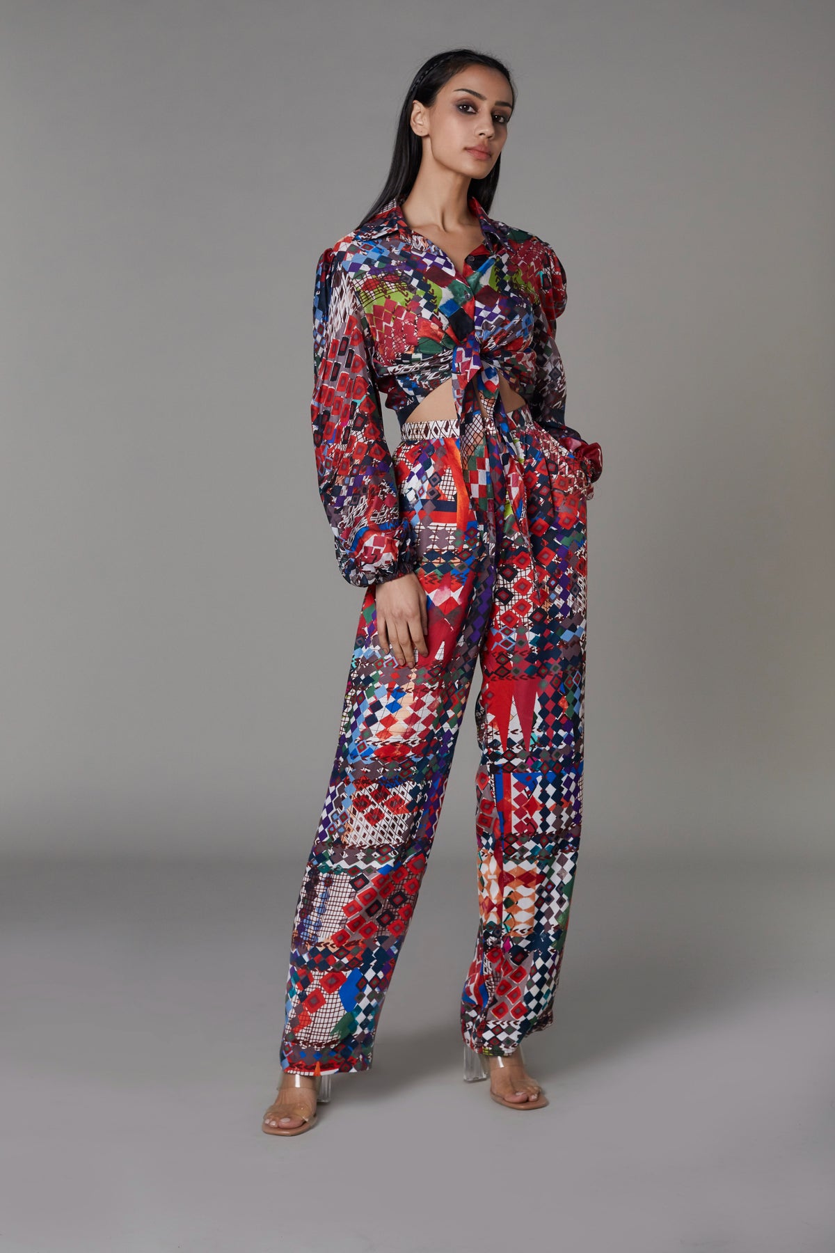 Multicolour print co-ord set