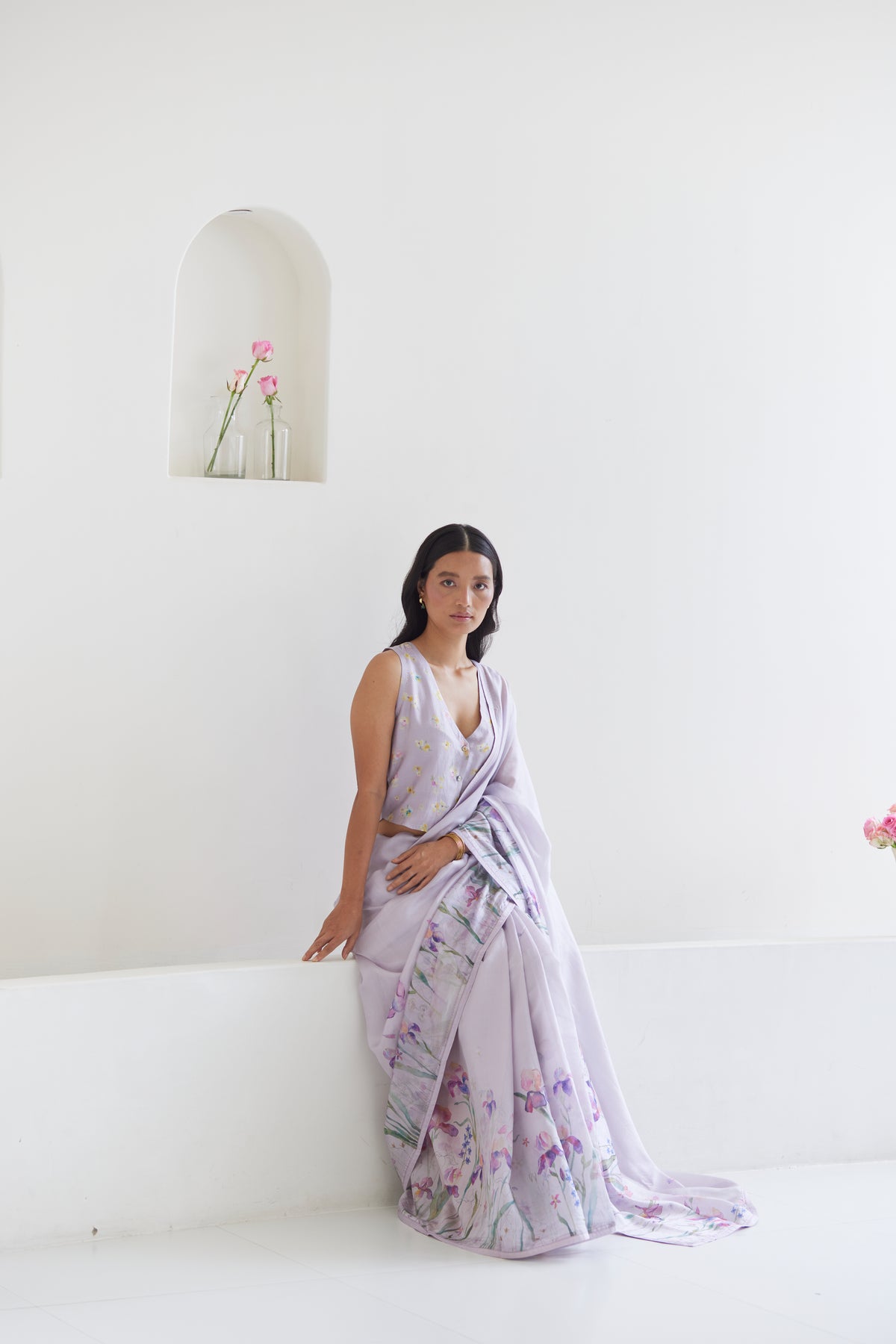 Cherished Times Mauve Saree