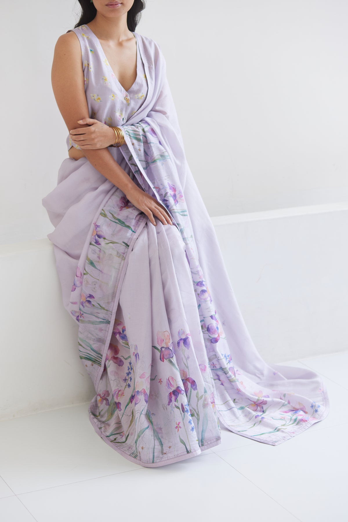 Cherished Times Mauve Saree